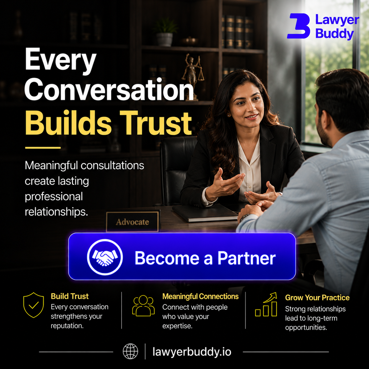 LawyerBuddy Facebook ad: Join India’s First AI Legal Platform