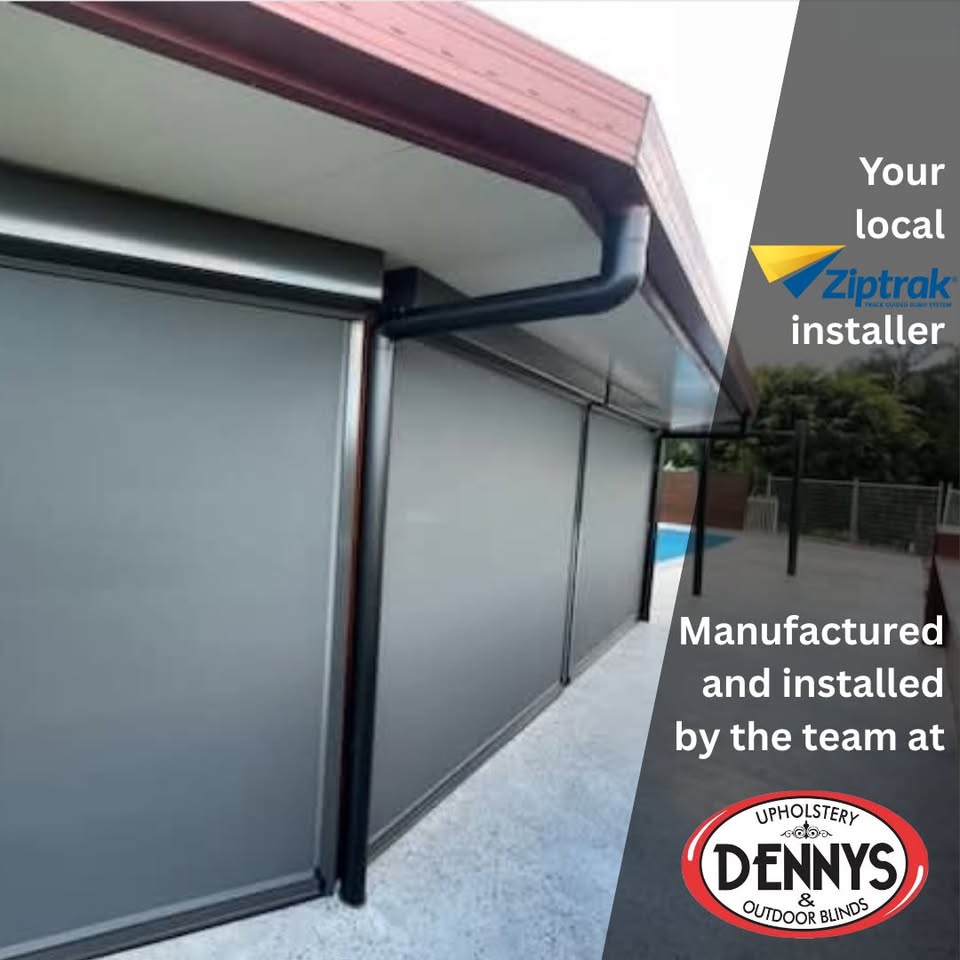 Dennys Upholstery & Outdoor Blinds Facebook ad: Love Your Outdoor Space All Year Round!