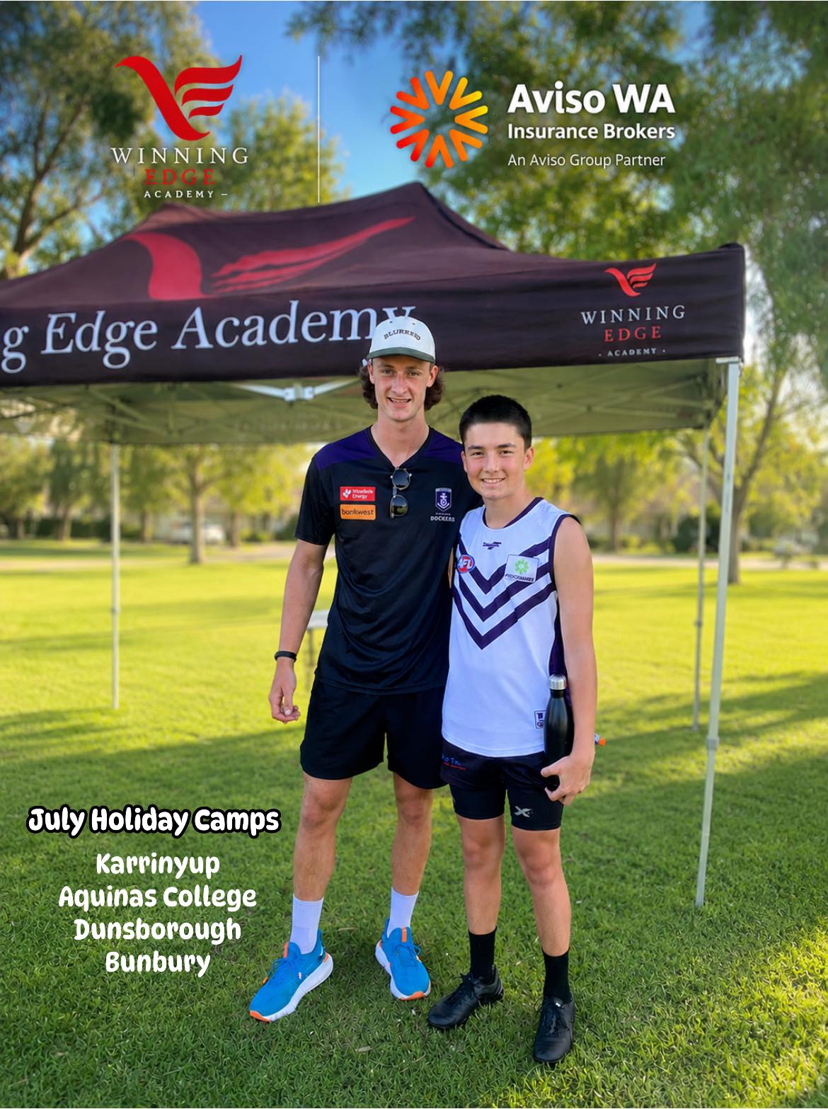 Winning Edge Football Academy Facebook ad: PERTH METRO JULY FOOTBALL CAMPS