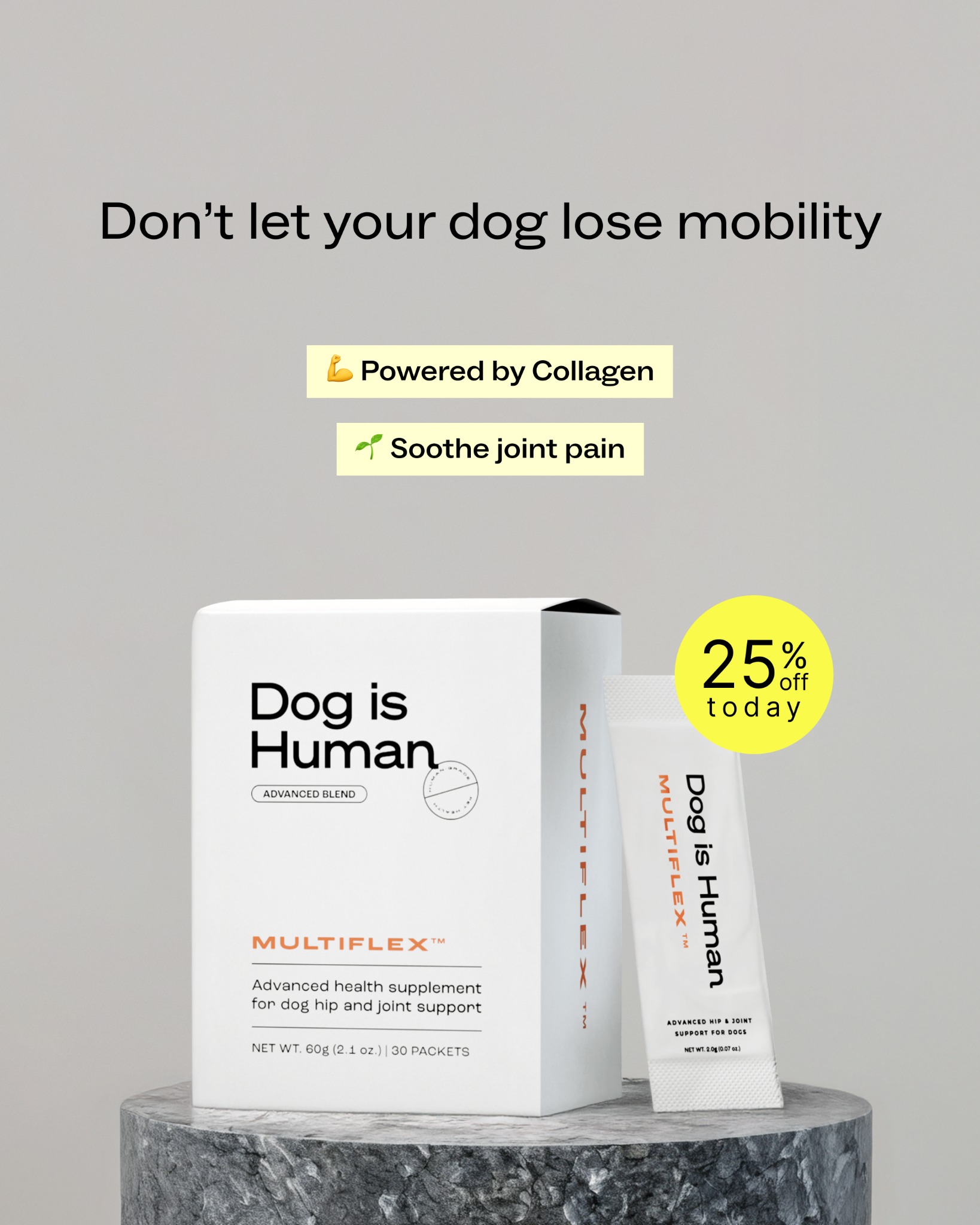 Dog is Human Facebook ad