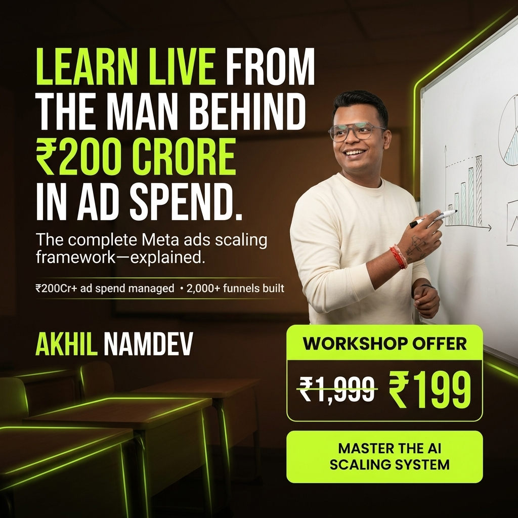 Akhil Namdev Facebook ad: Create, Launch & Scale Meta Ads With AI