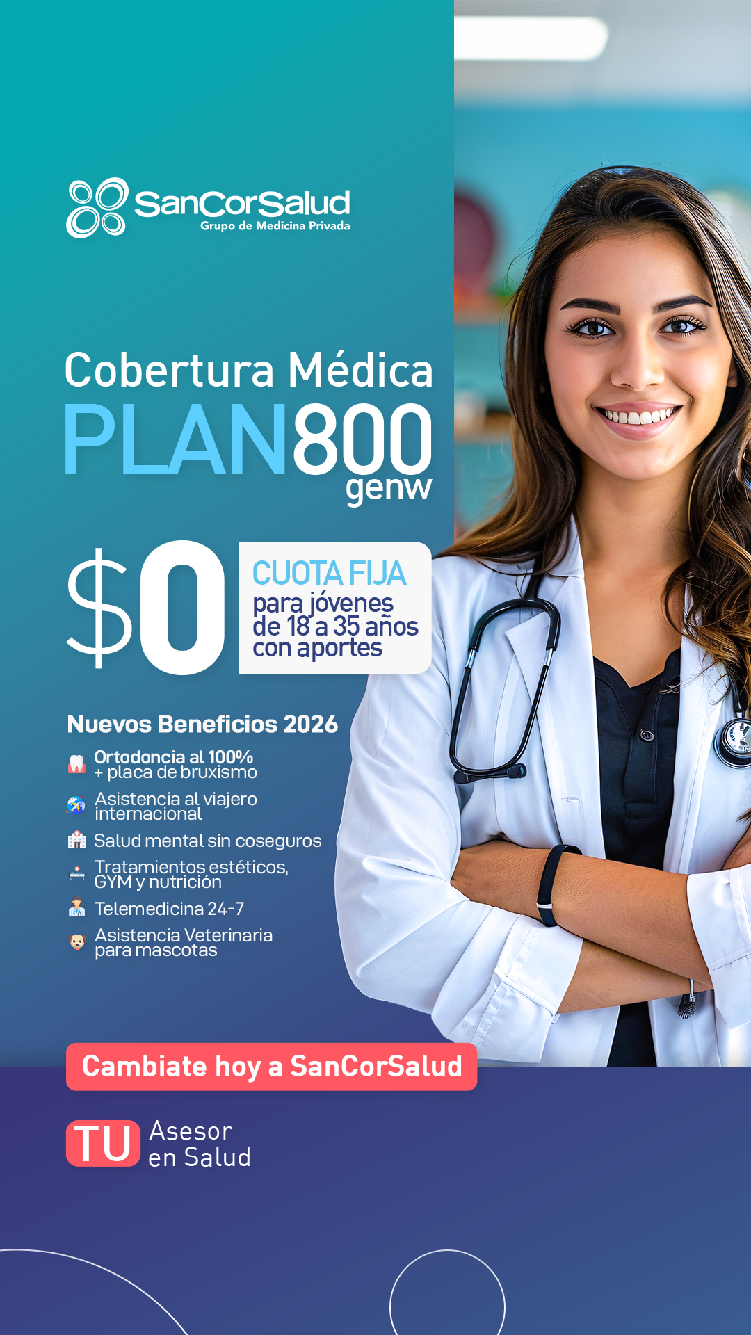 Asesores en Prepagas Facebook ad: Cotizá tu plan hoy