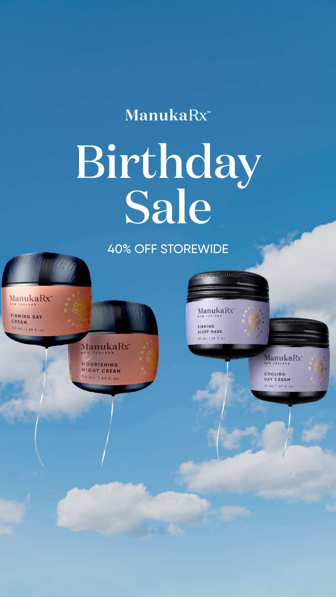 ManukaRx Natural Skincare Facebook ad