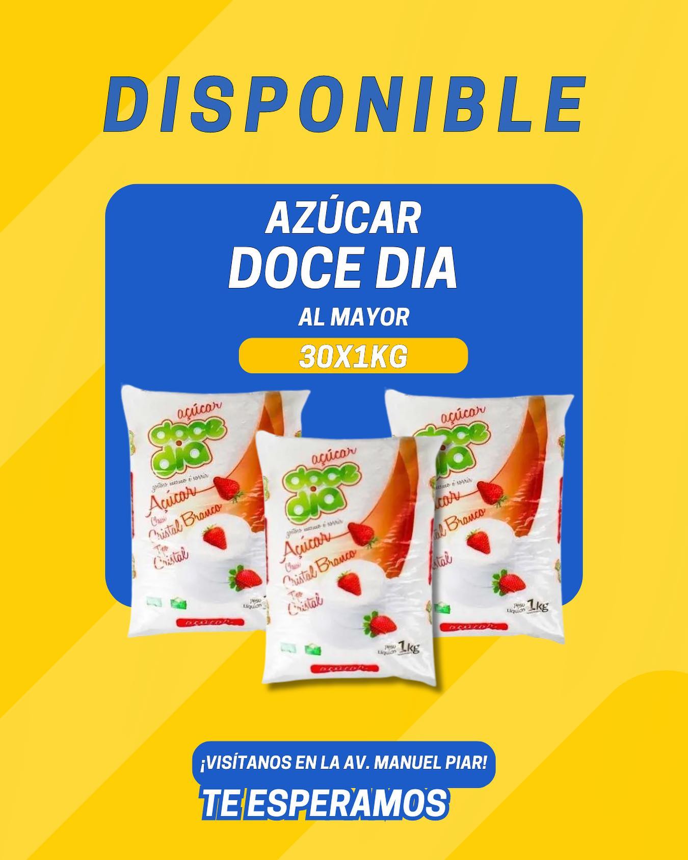 inv.viveresguayana Facebook ad: ¡Azúcar doce dia para endulzar tu día!