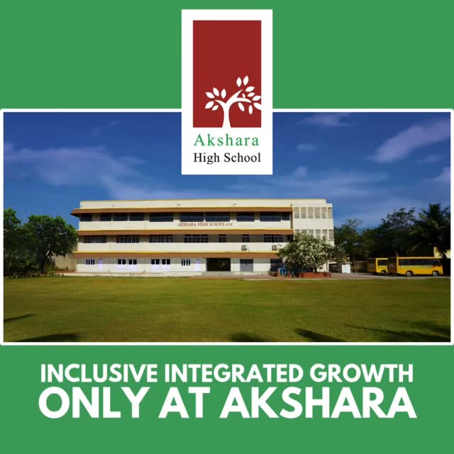 Akshara High School Facebook ad: At Akshara High School, every child grows, learns…