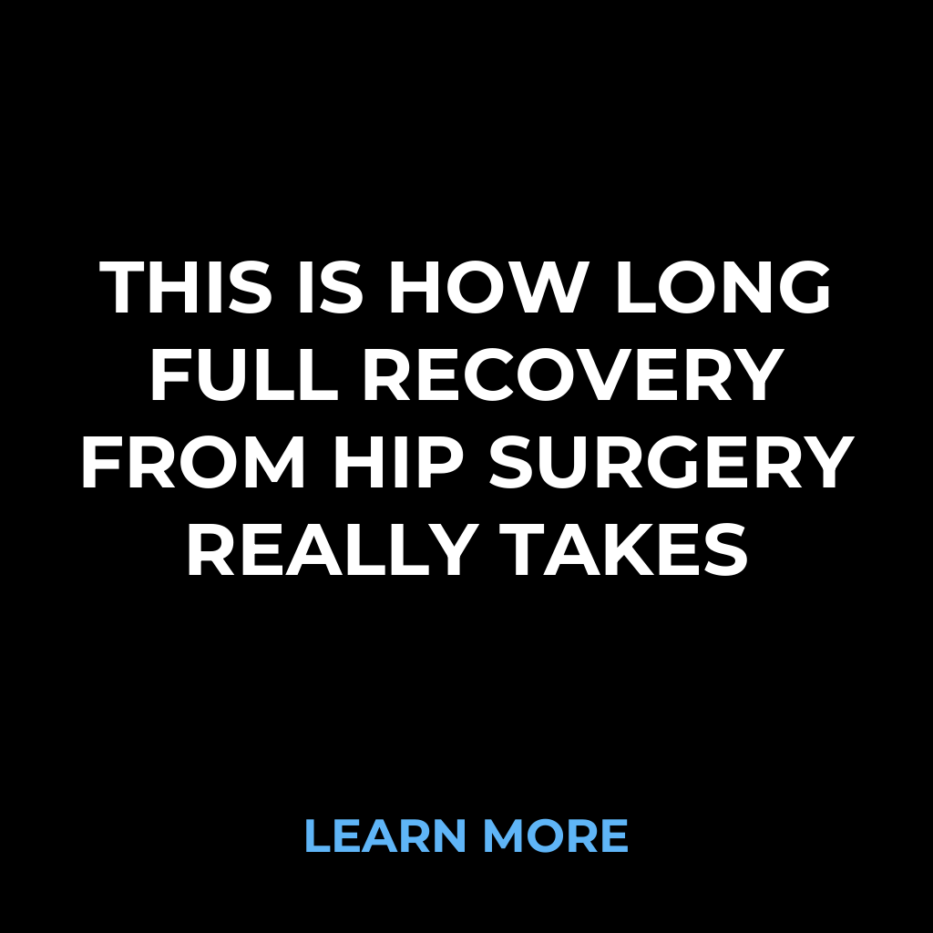 Discovery Hub Facebook ad: Hip Surgery Recovery Timeline Explained