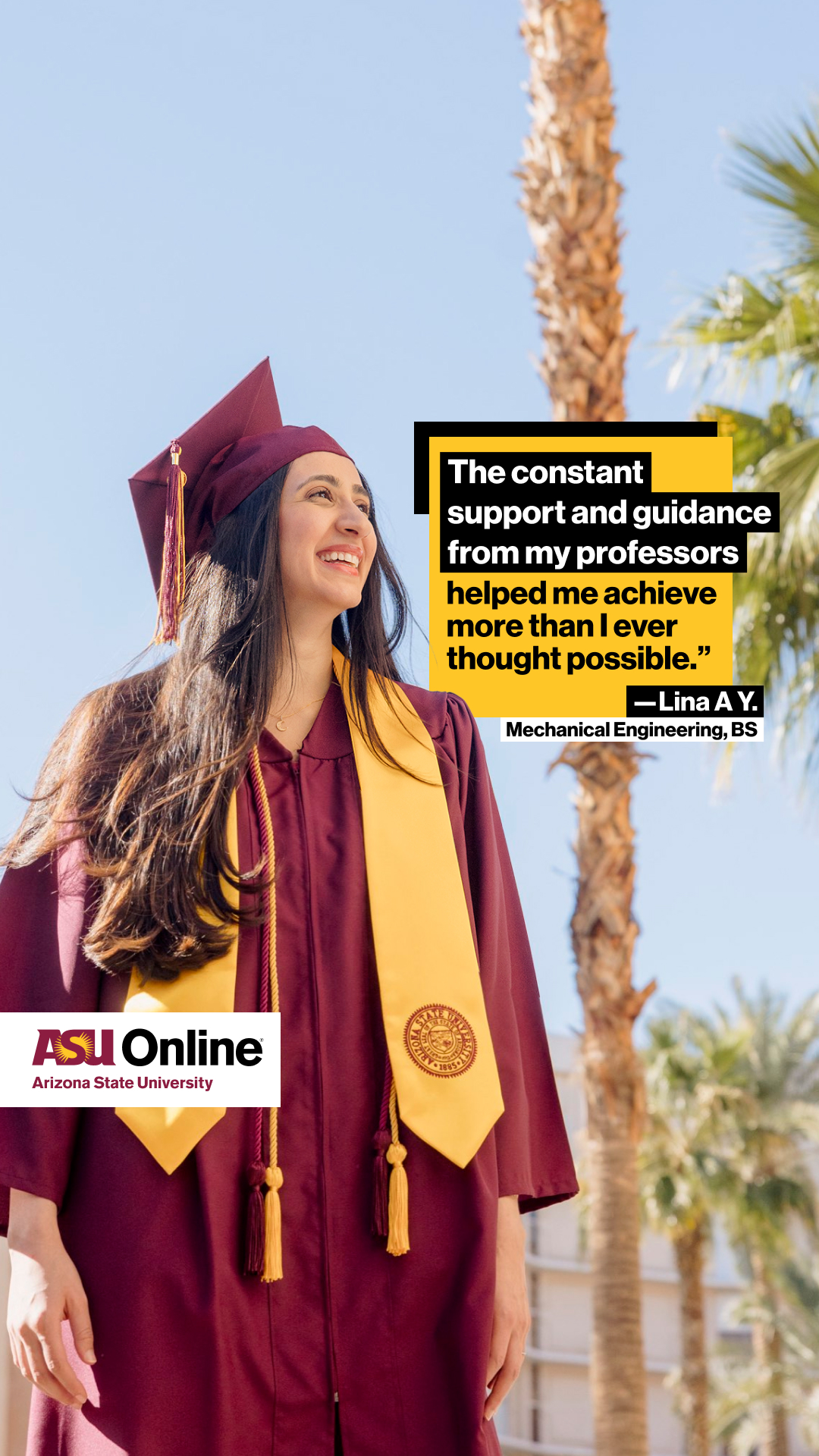 ASU Online Facebook ad