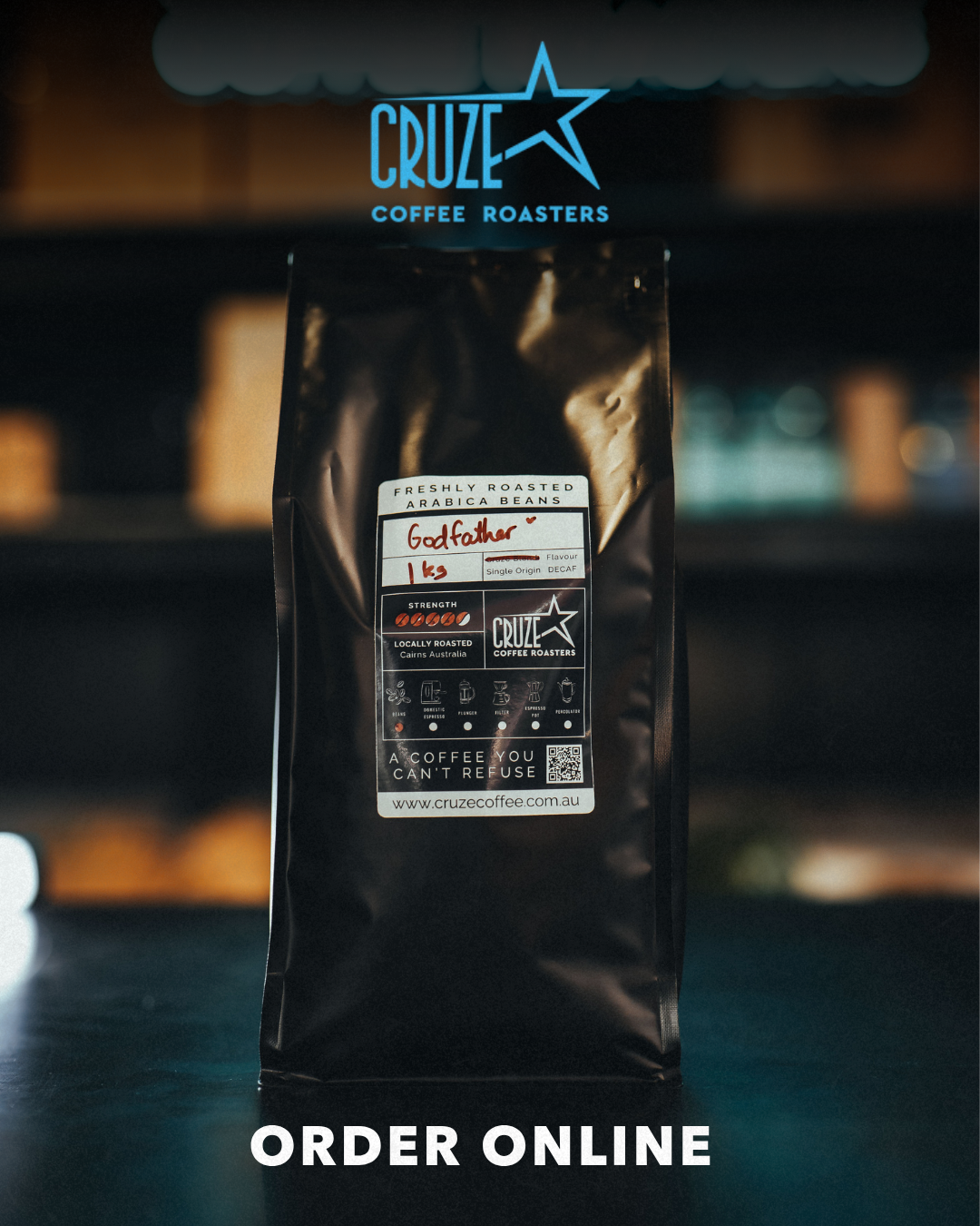 Cruze Coffee Facebook ad: Premium Coffee Beans | Freshly Roasted Single Origin &…