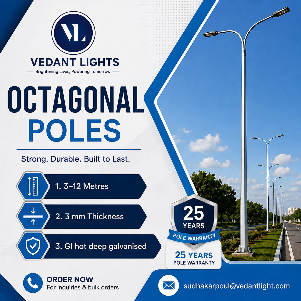 Vedant Lights India Facebook ad: Light up your projects with high-quality lighting &…