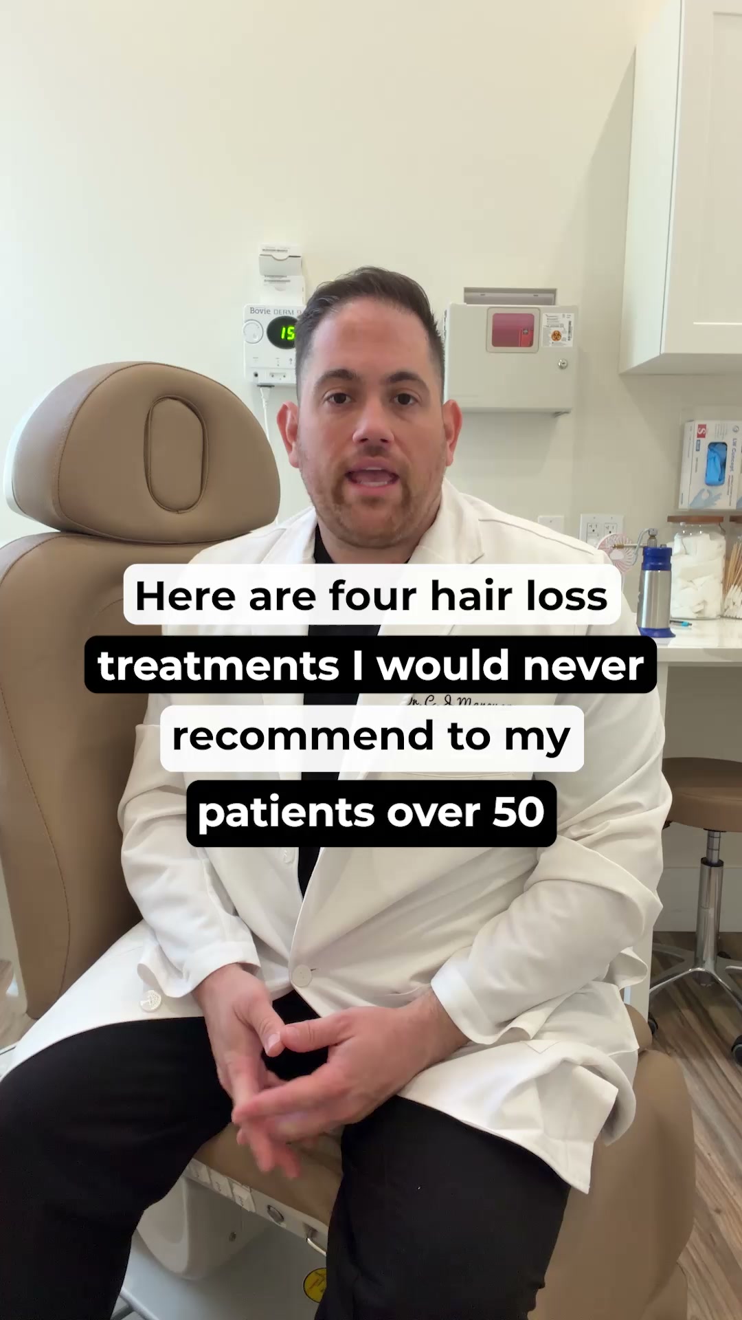 Dr. Christopher Mancuso Facebook ad: Your hair's not done yet.