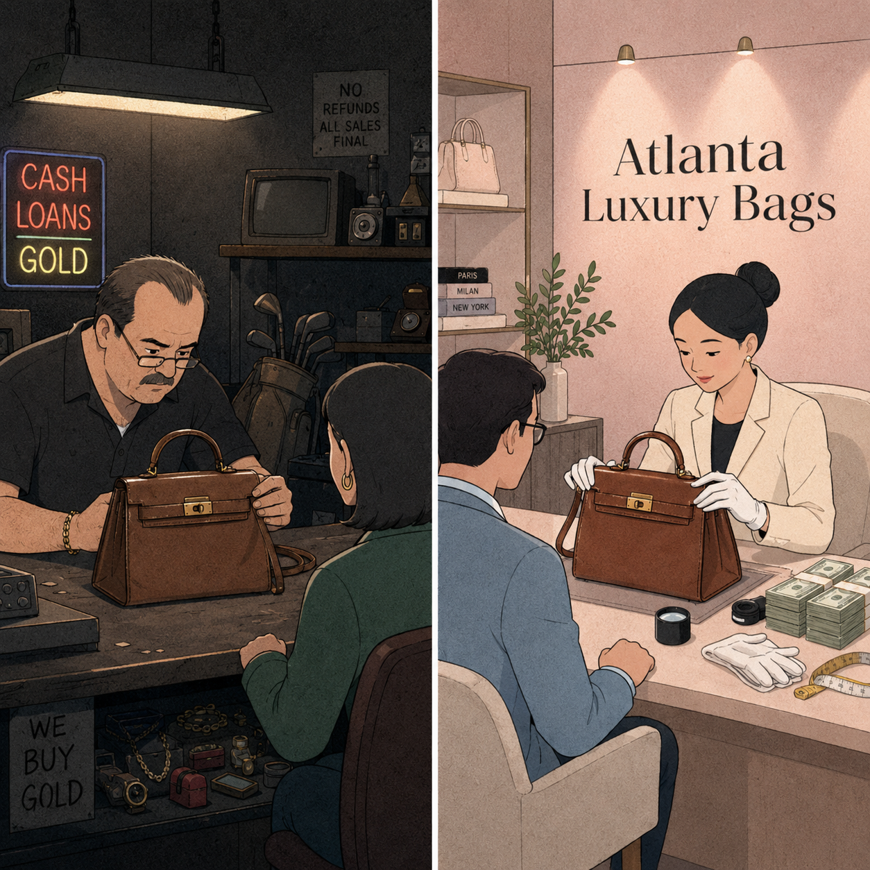 Atlanta Luxury Bags Facebook ad