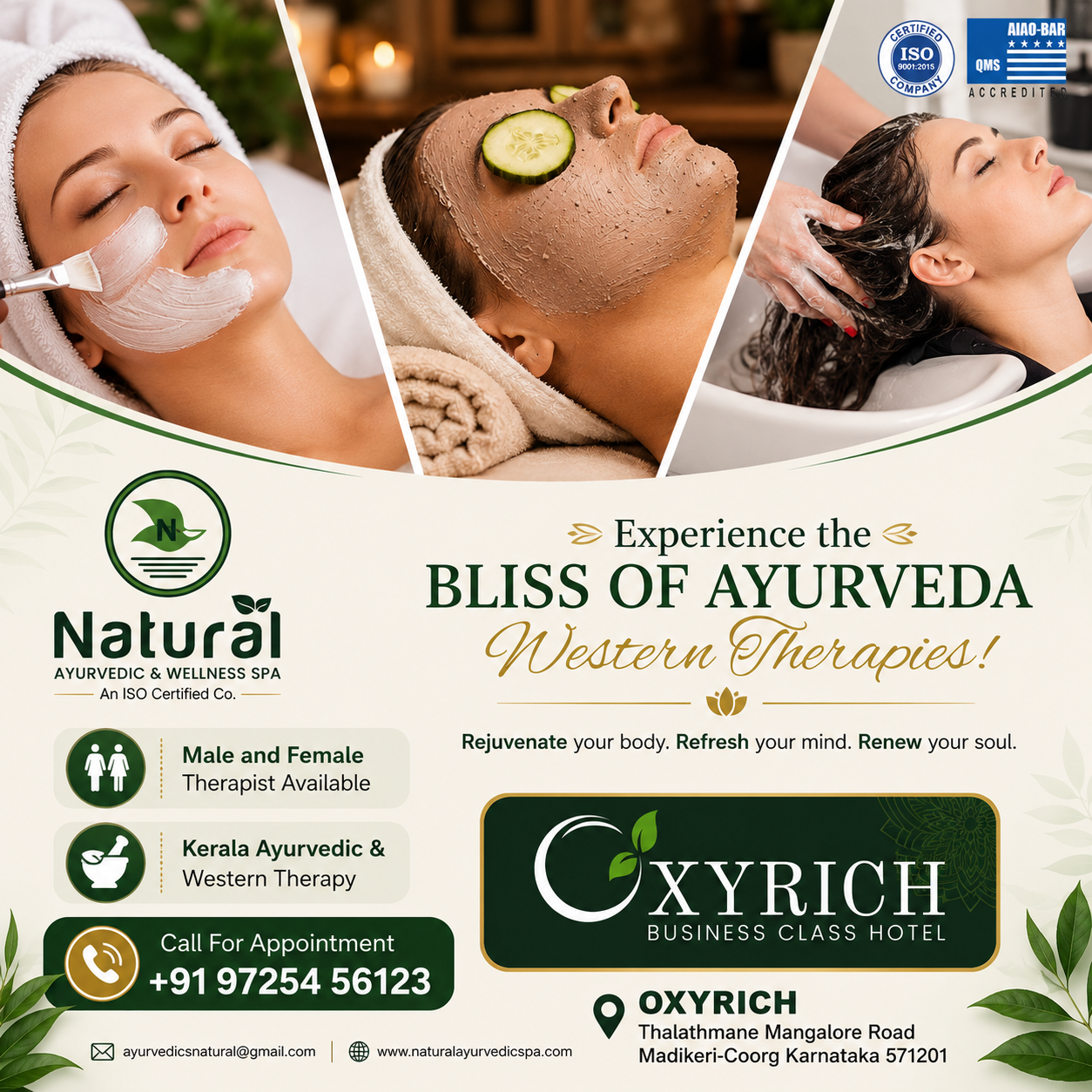 Natural Ayurvedic & Wellness Spa Facebook ad
