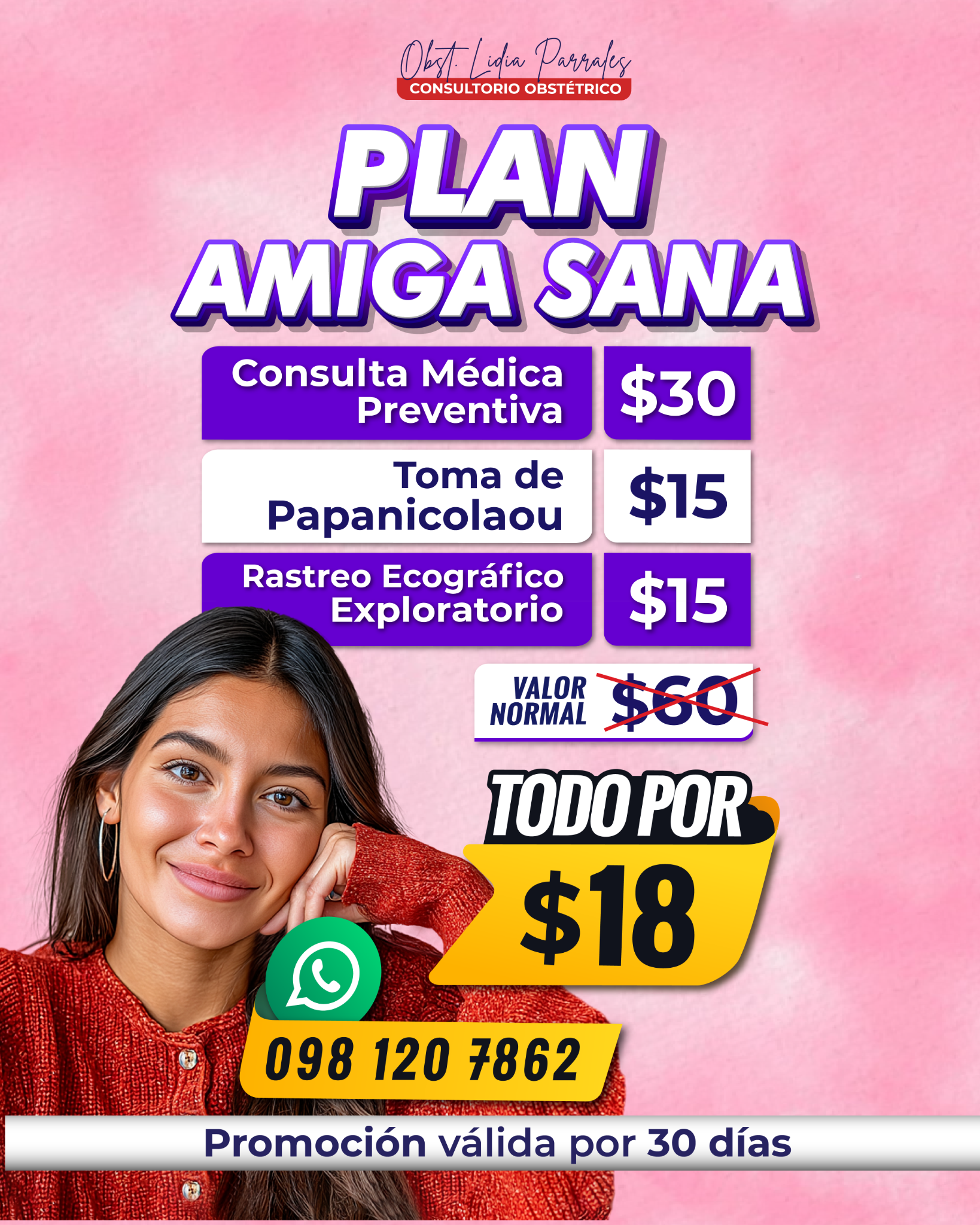 Obst. Lidia Parrales Facebook ad from Jan 6, 2026