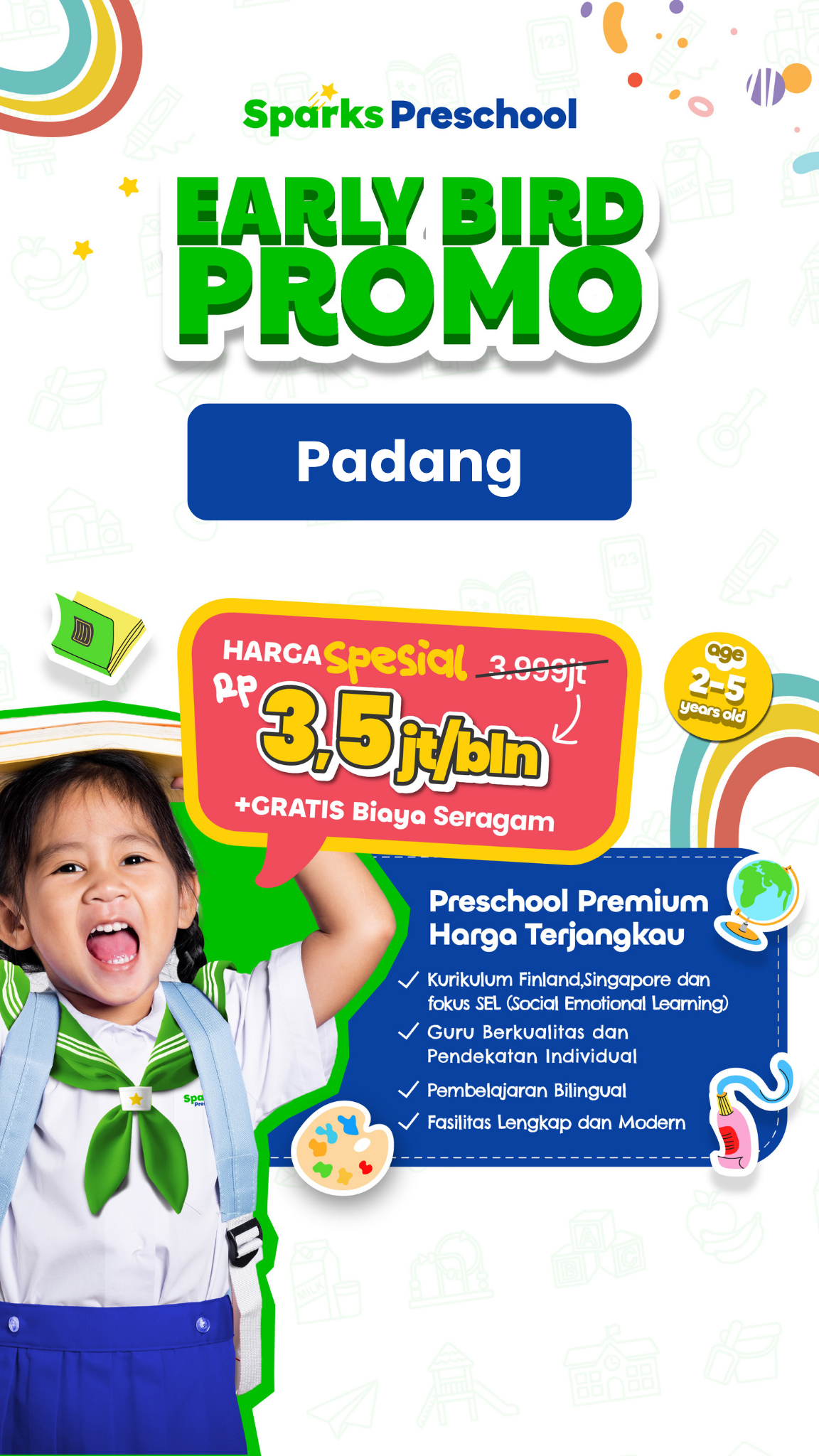 Sparks Preschool Facebook ad