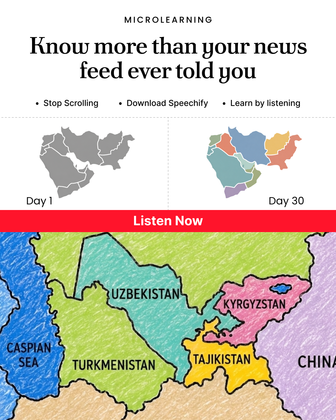 Speechify Facebook ad