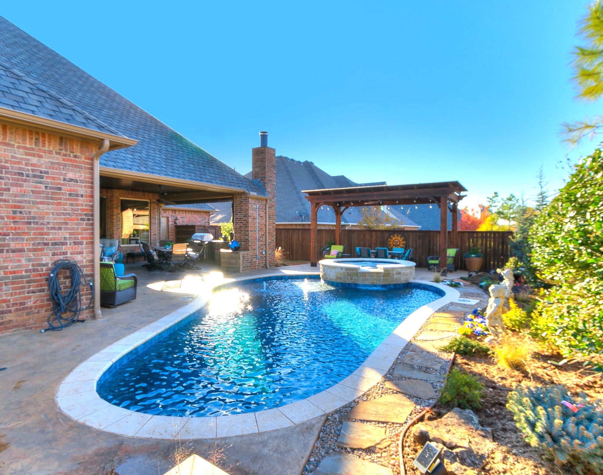 Perfect My Home Facebook ad: Create Your Ideal Backyard!