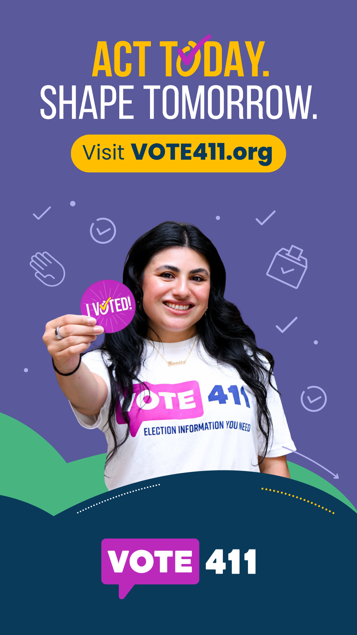 VOTE411 Facebook ad from Jul 25, 2026