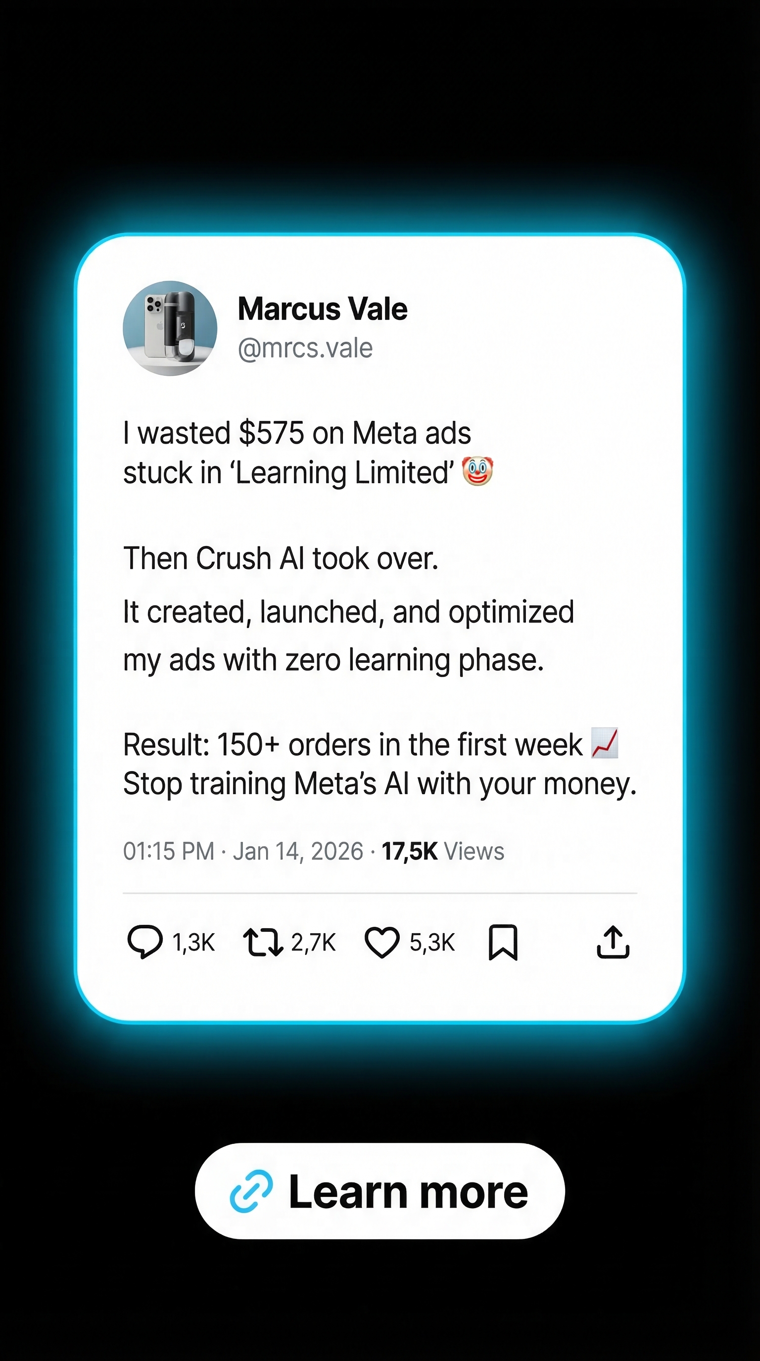 Mike Johnson - AI Marketing Facebook ad
