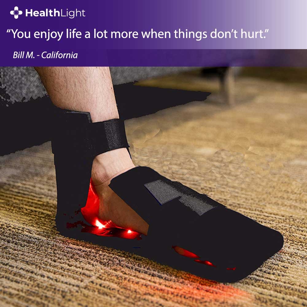 HealthLight Facebook ad: Fast Pain Relief with Red Light Therapy, See Results…