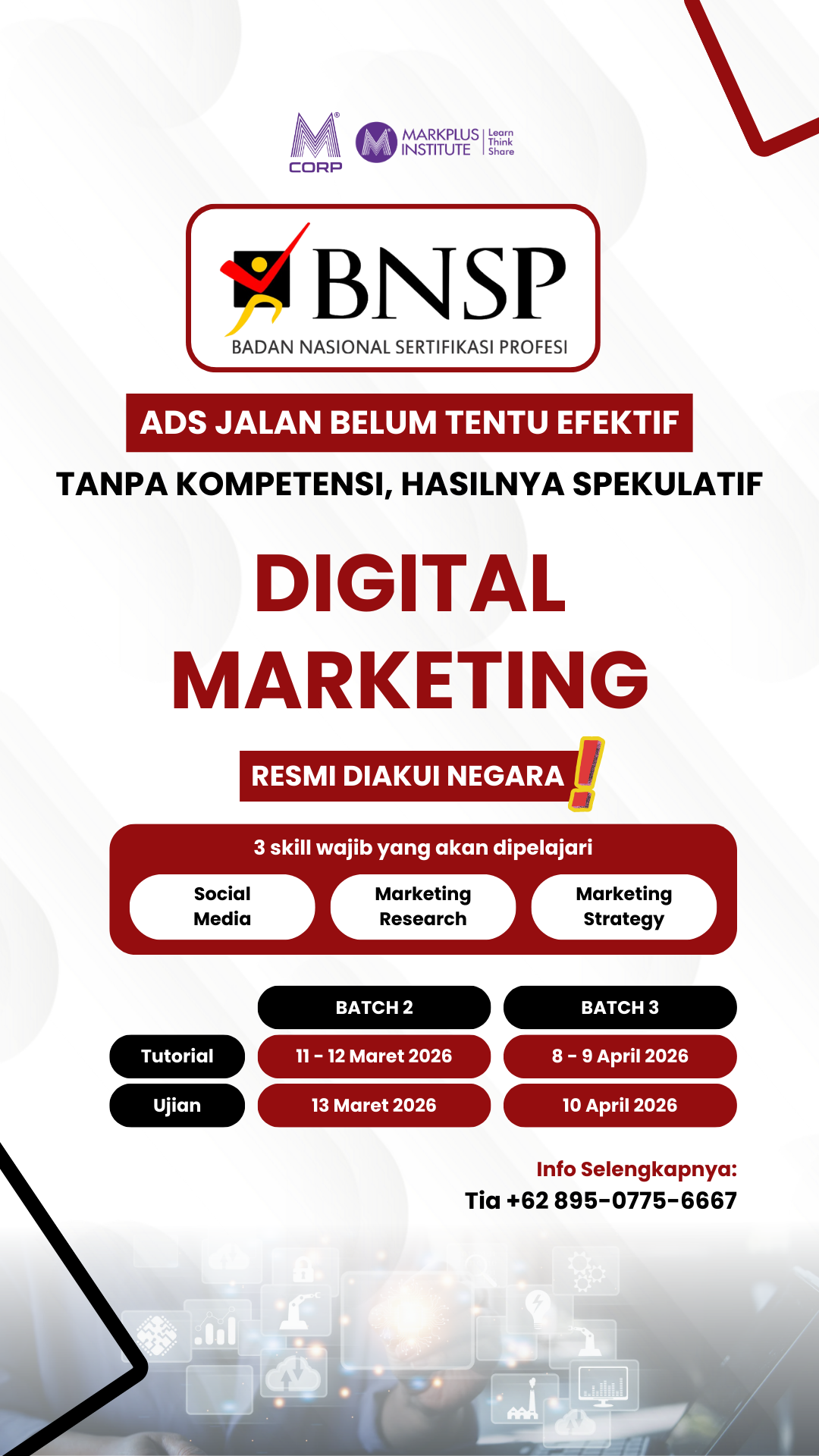 MarkPlus Institute Facebook ad from Feb 12, 2026