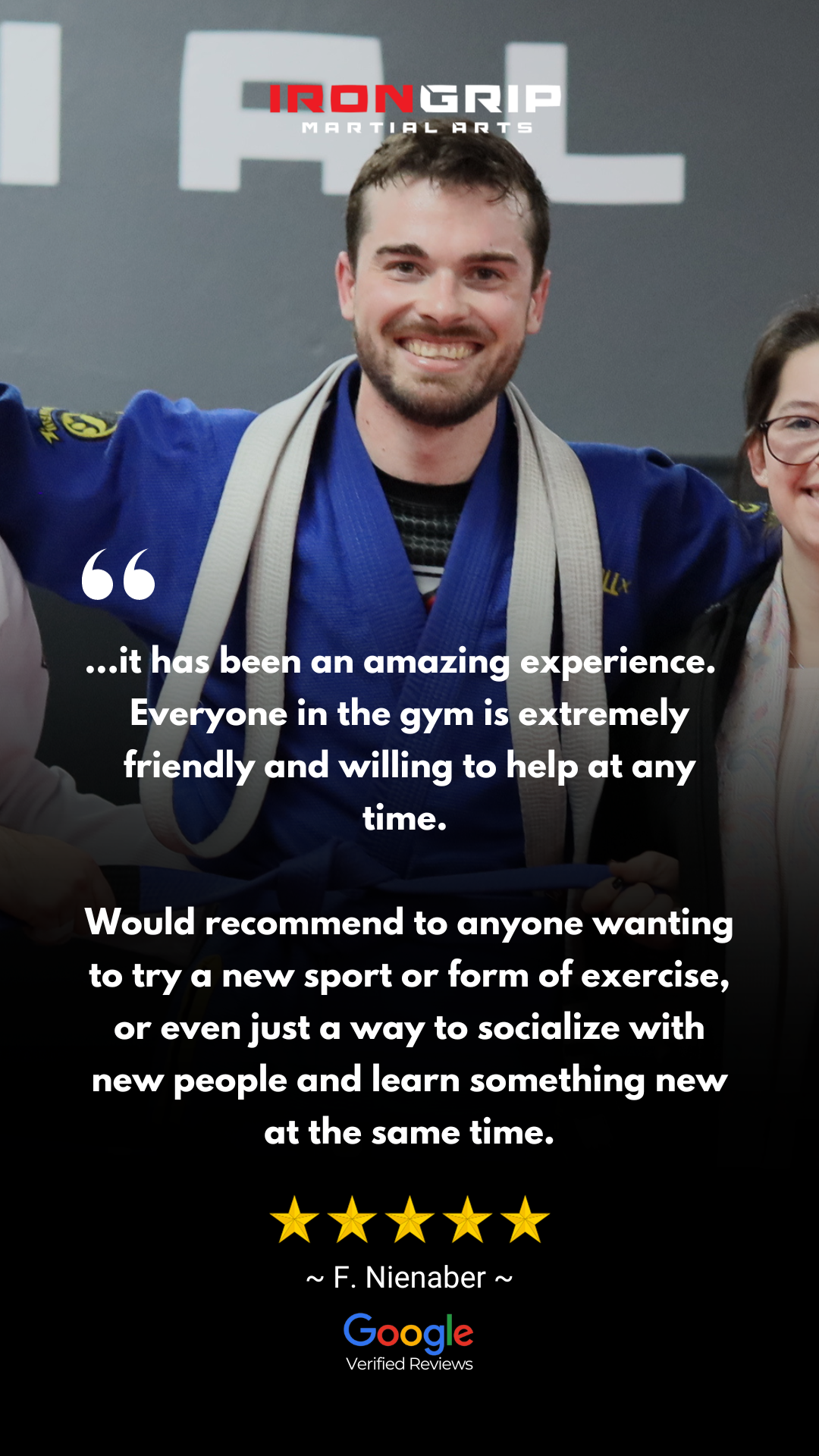Iron Grip Martial Arts Academy Facebook ad