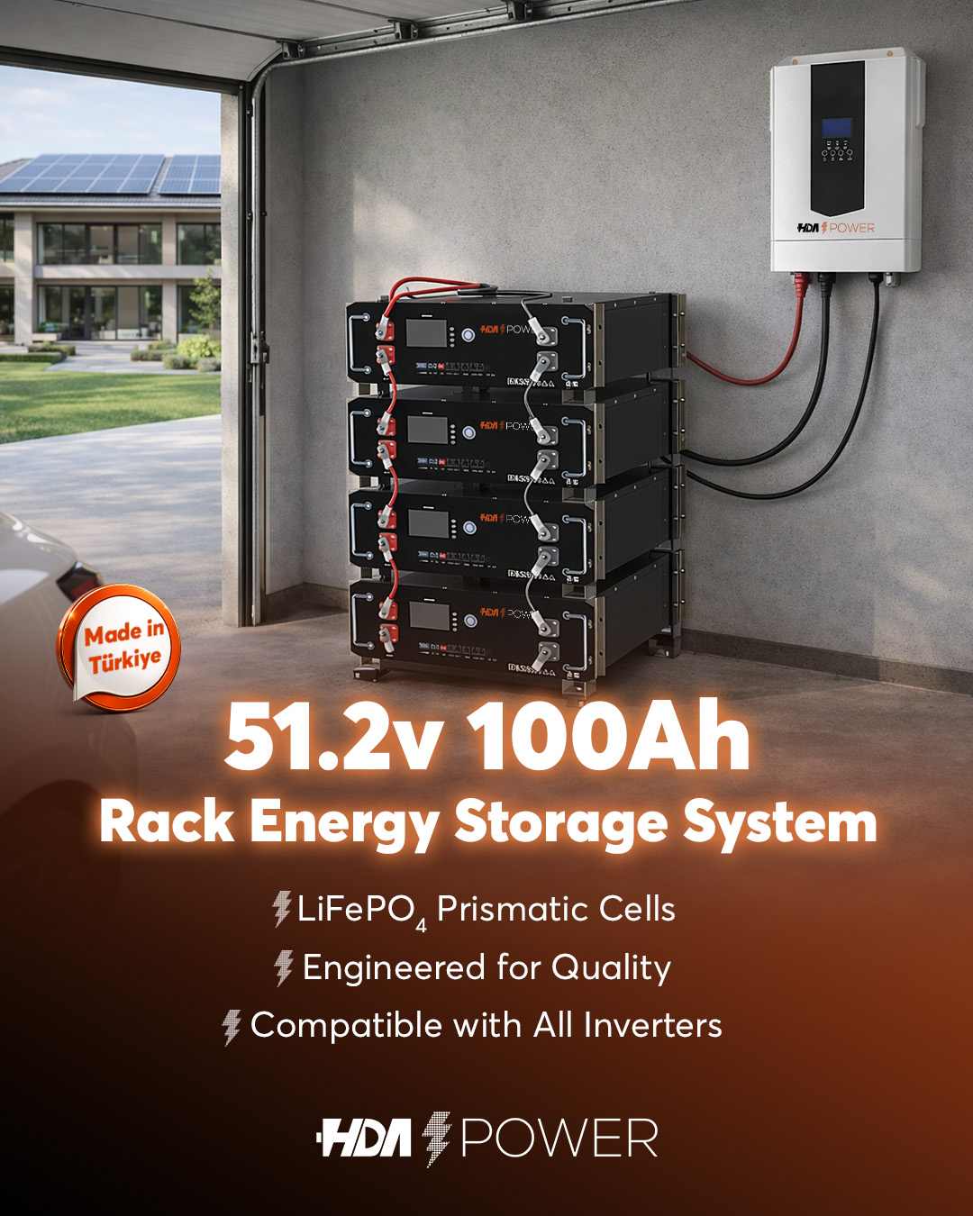 HDA Power Facebook ad: In energy storage, safety and longevity come first.