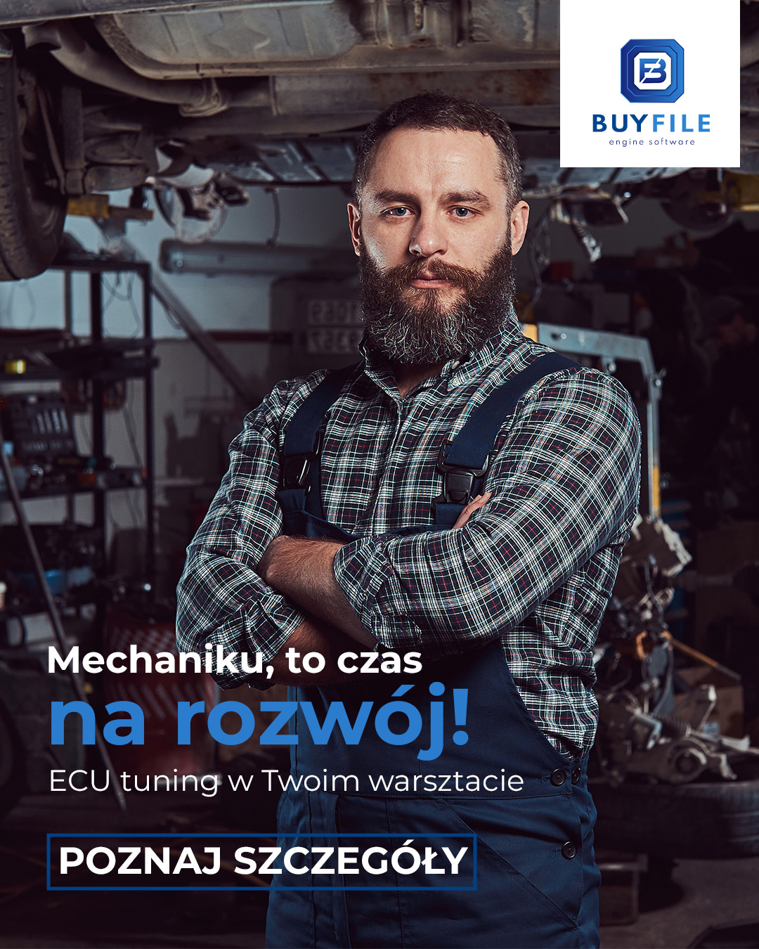 Buyfile Facebook ad: Prowadzisz warsztat, ale tuning ECU wydaje Ci się…