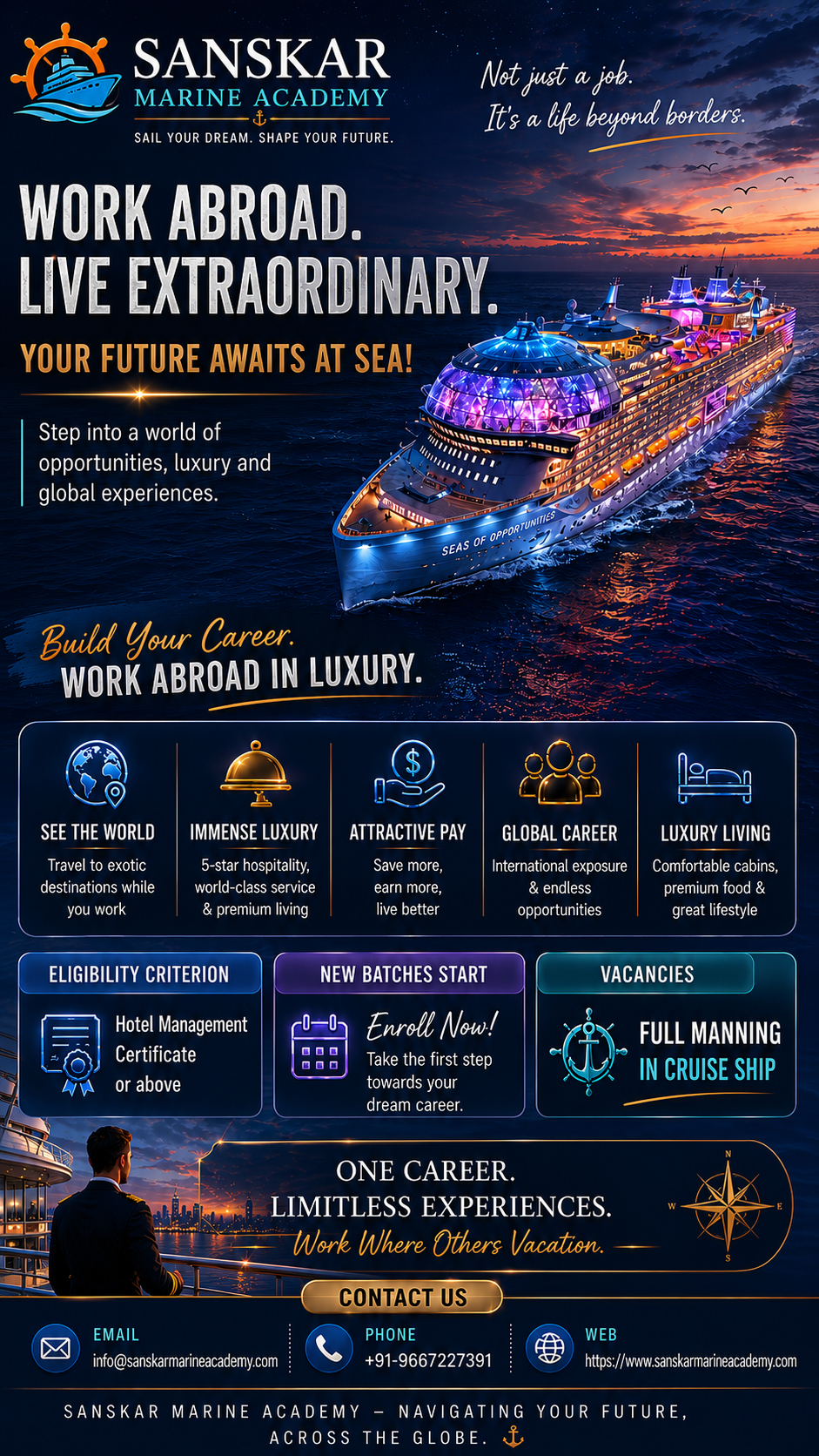 Sanskar Marine Academy Facebook ad from Jun 8, 2026