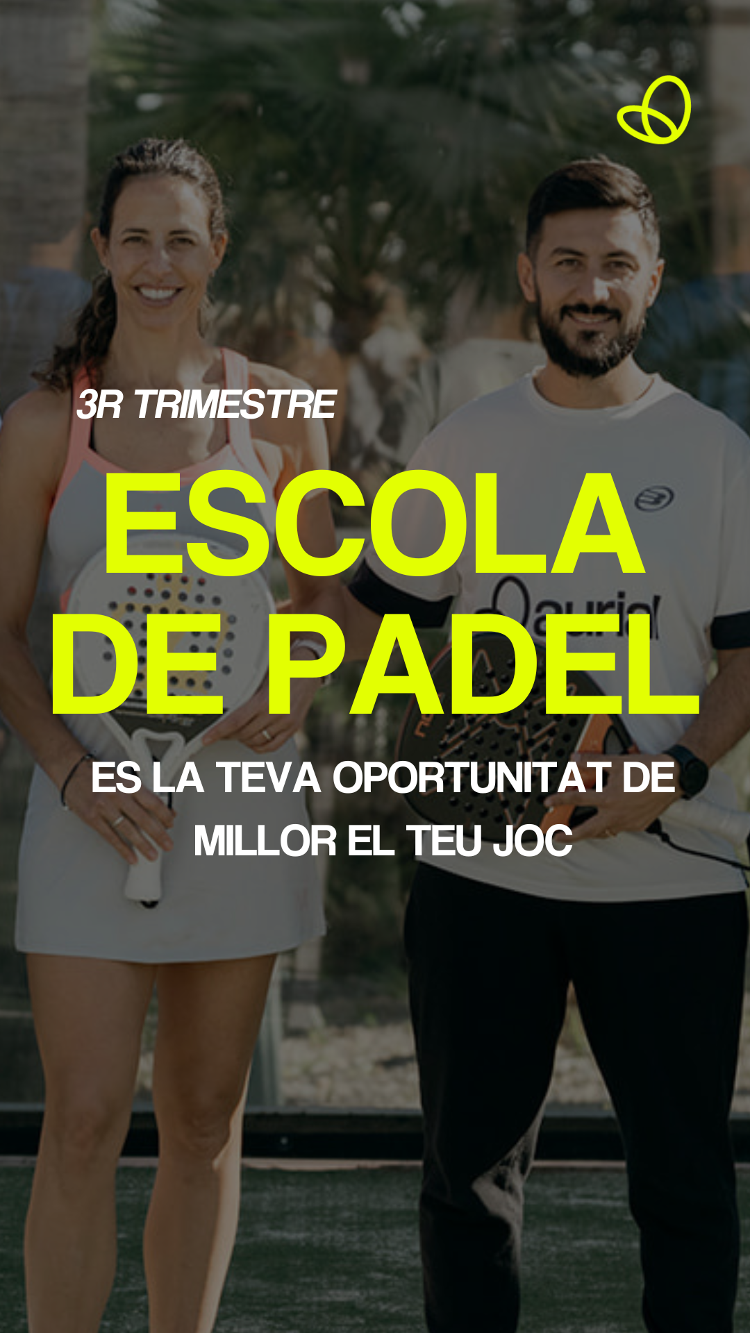 Padel Indoor Lleida Facebook ad: Inscriu-te i prova una sessió GRATUÏTA a l'Escola…