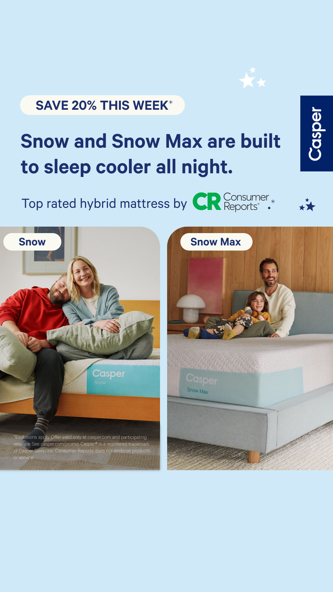 Casper Facebook ad