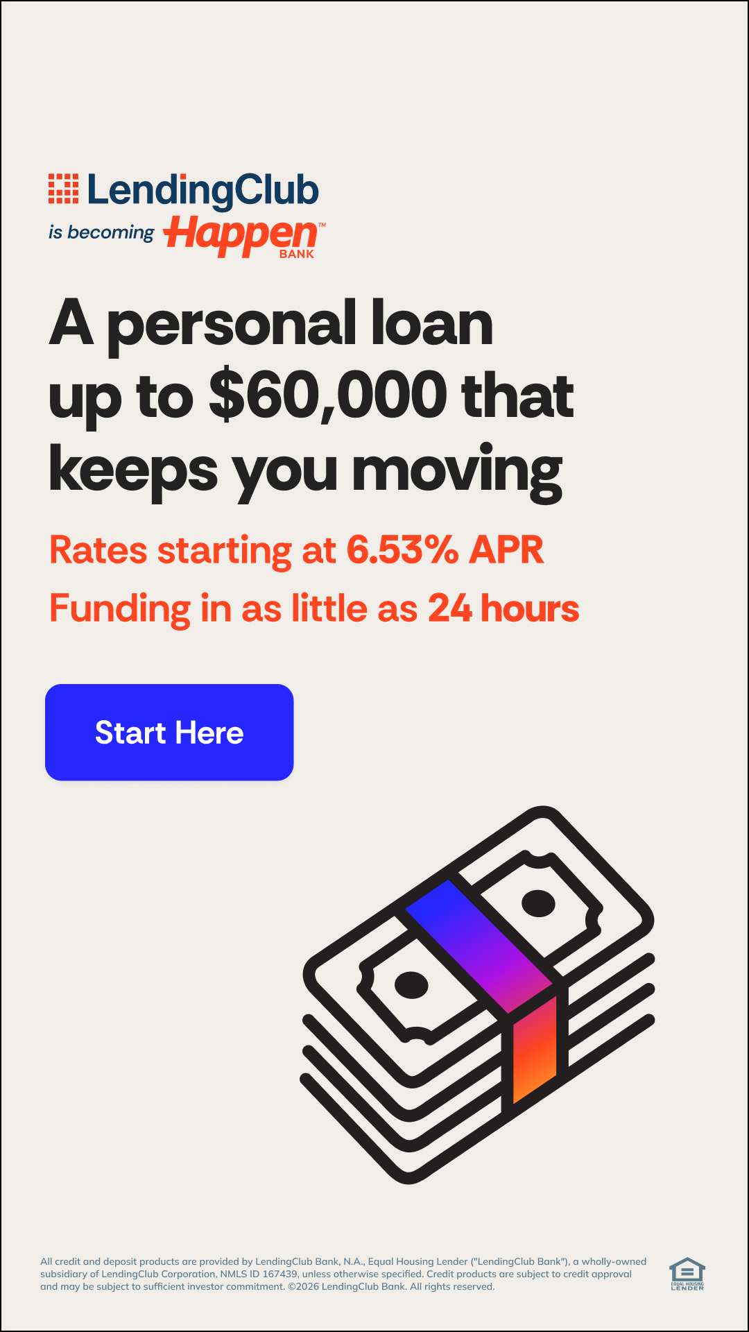 LendingClub Facebook ad