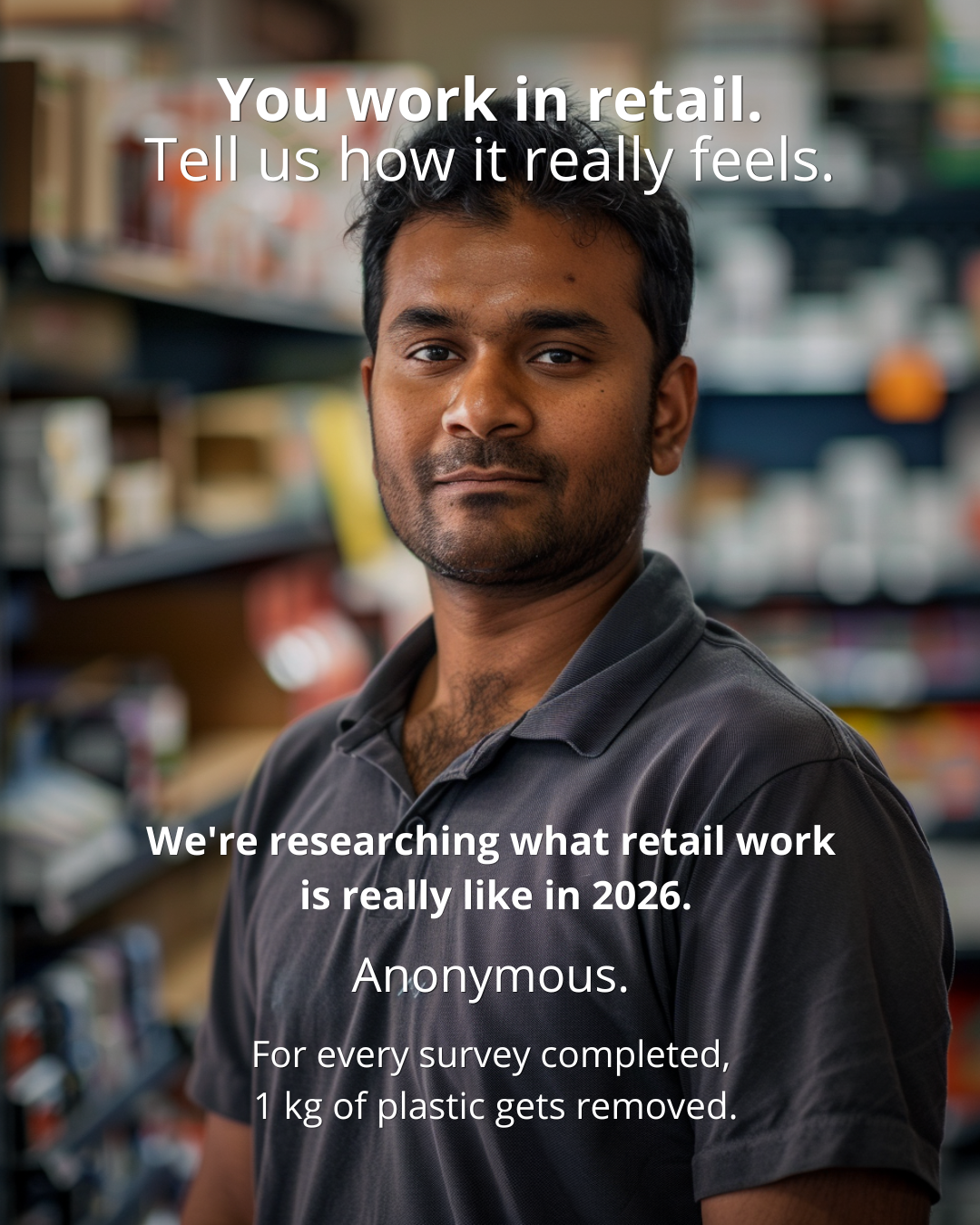 Retail Worker Research Facebook ad: Take the survey →