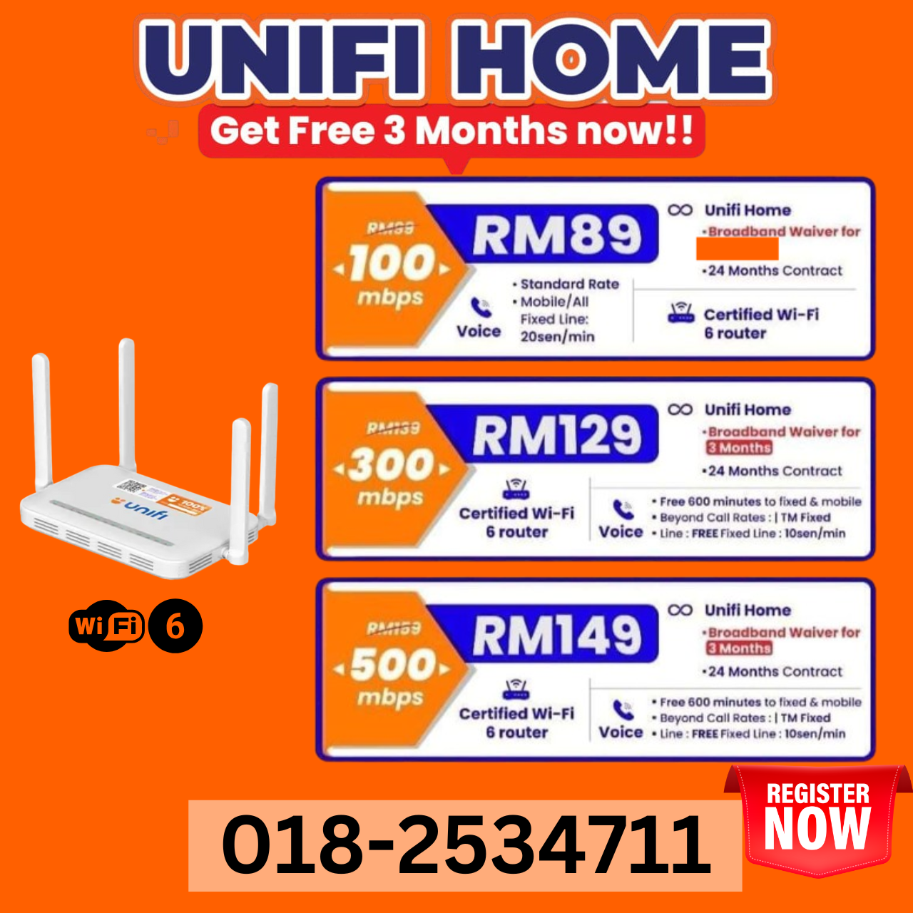 TM UNIFI Online Facebook ad