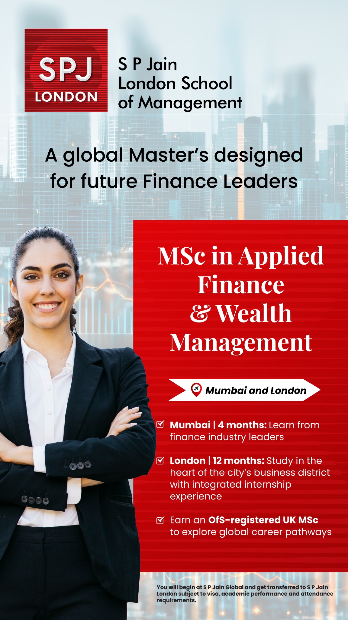 SP Jain London School of Management Facebook ad