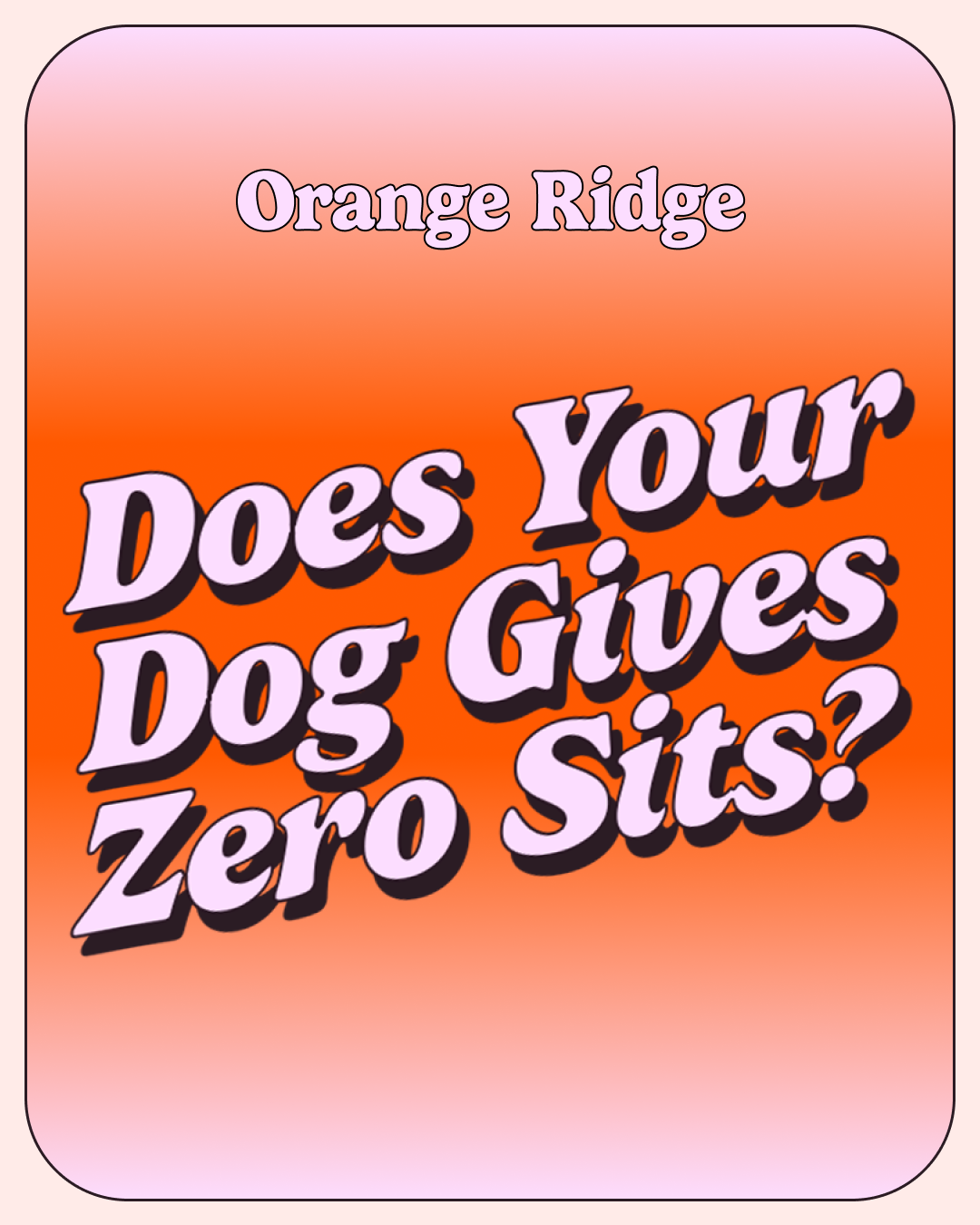 Orange Ridge Facebook ad