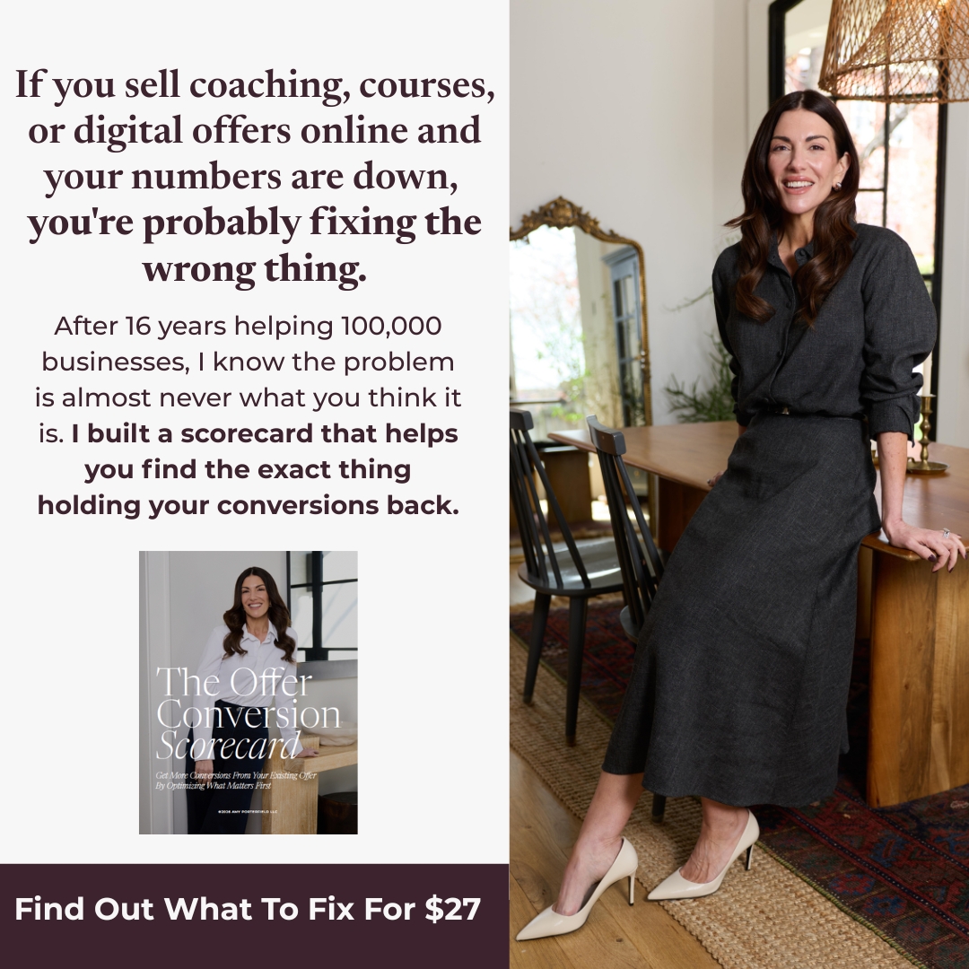 Amy Porterfield Facebook ad