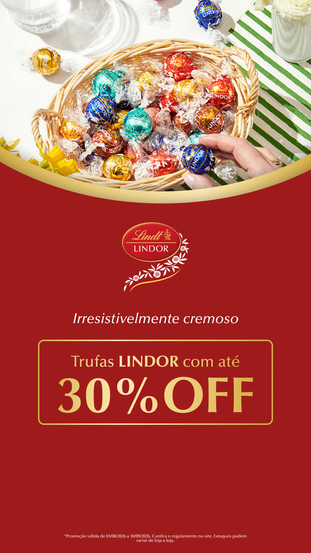 Lindt Facebook ad