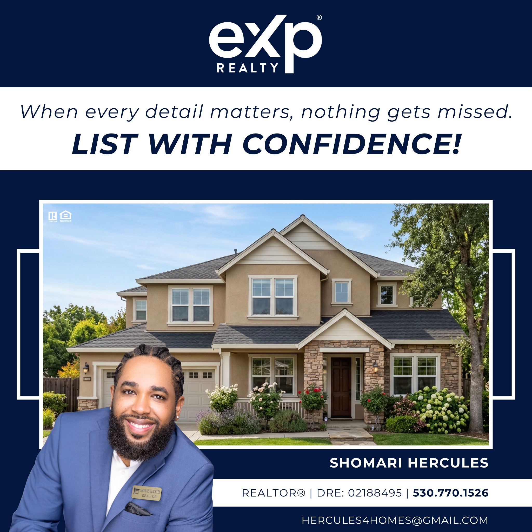 Shomari Hercules Realtor  Facebook ad