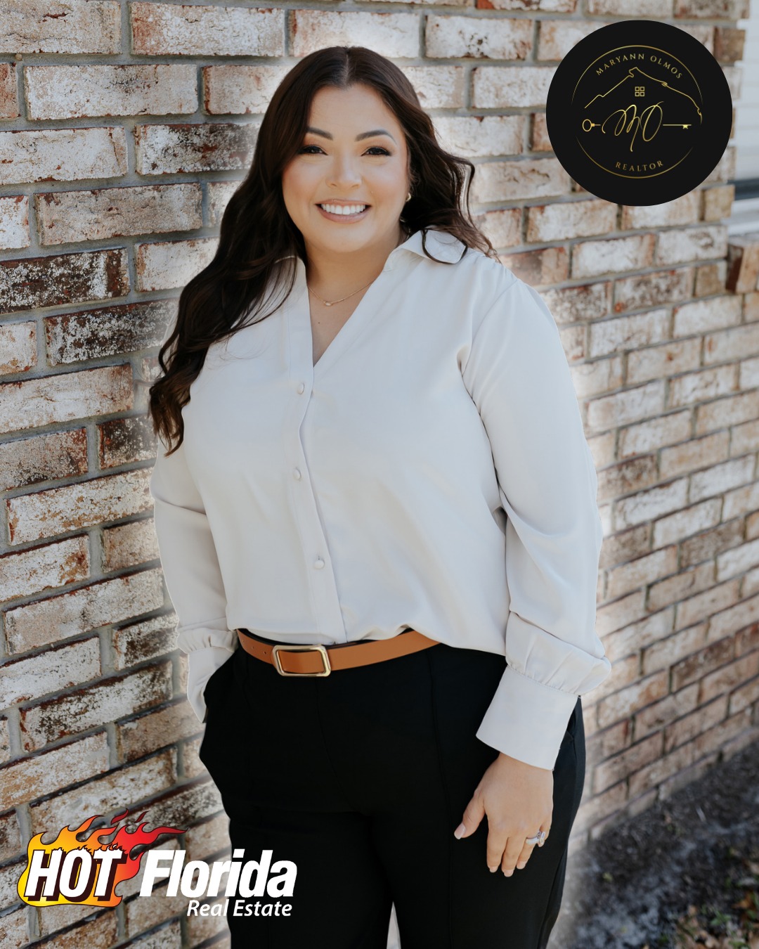 Maryann Olmos, Realtor Facebook ad: Thinking about buying or selling a home in…