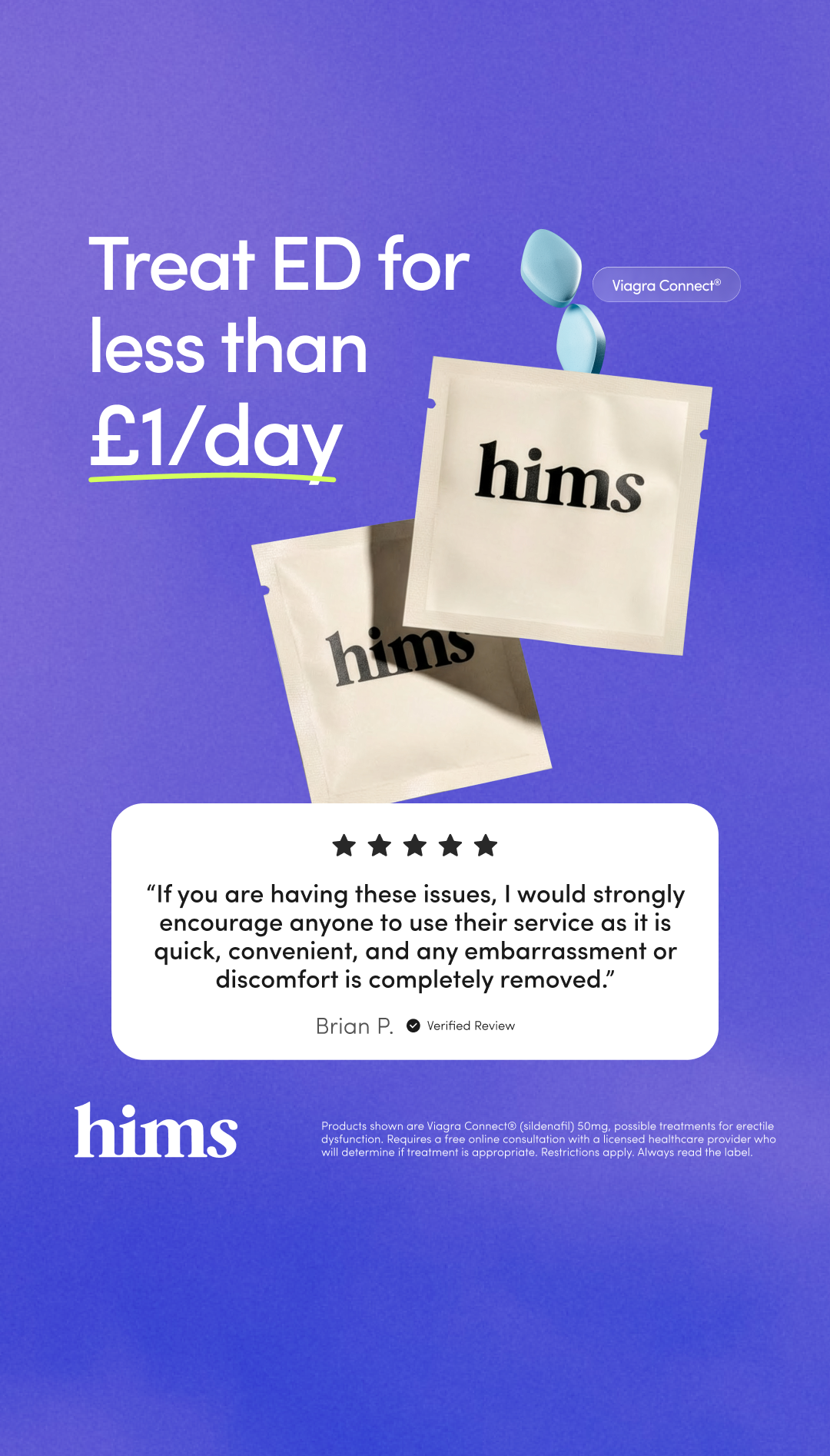 hims Facebook ad