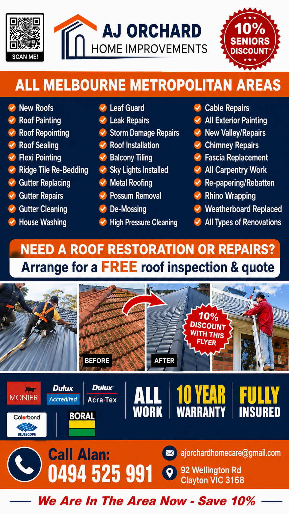 AJ Orchard Home Improvements Facebook ad