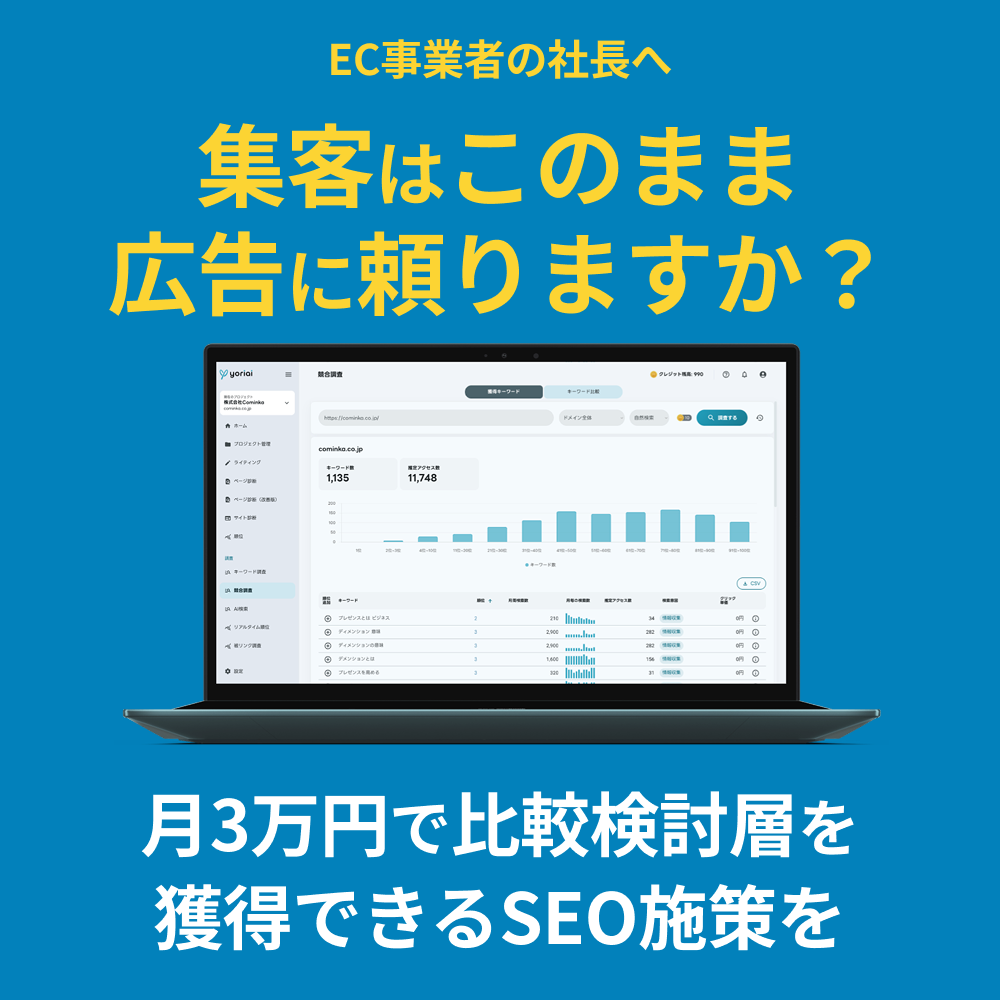 月額3万円でプロのseo対策｜yoriaiseo Facebook ad