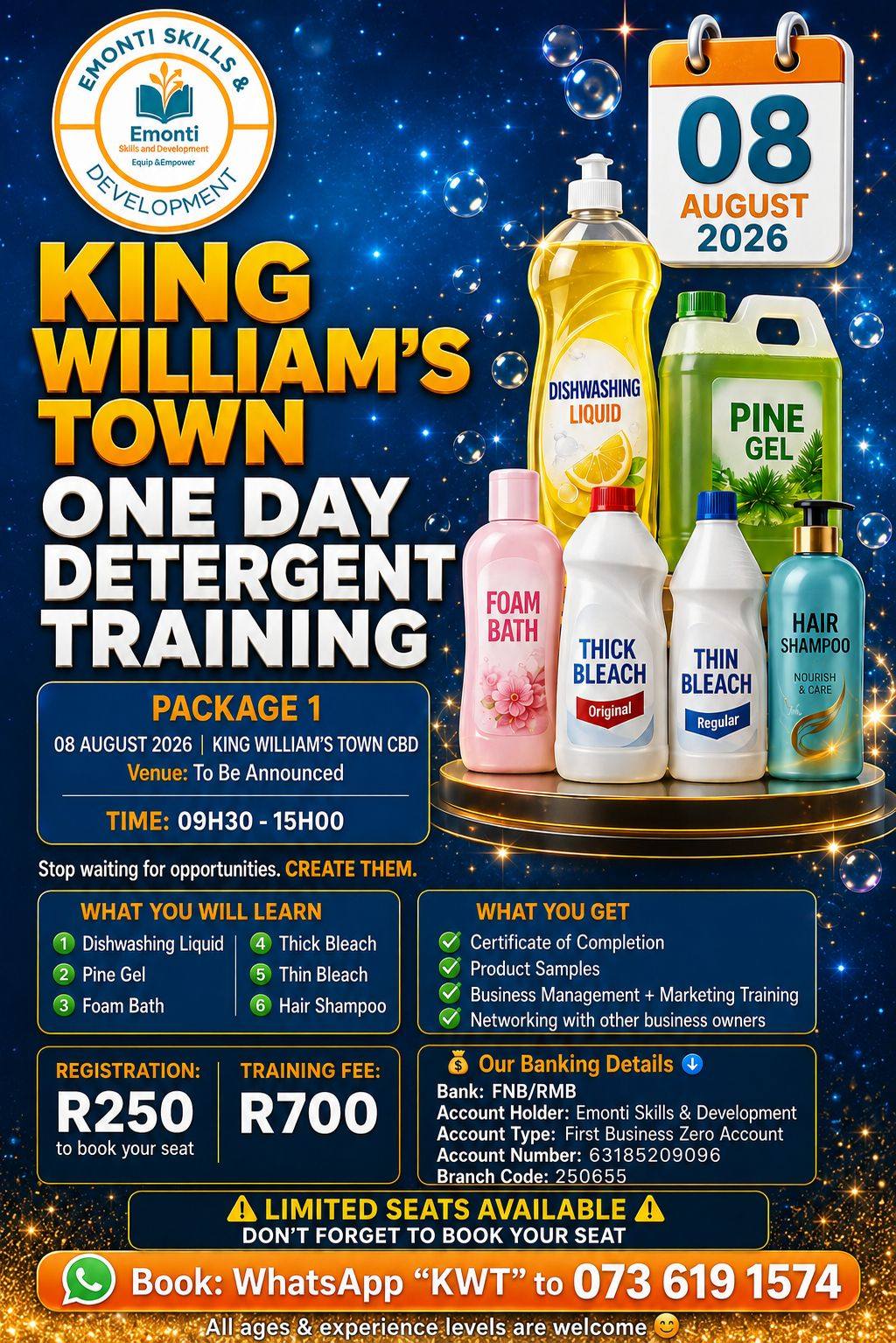 eMonti Skills and Development Facebook ad: KING WILLIAM'S TOWN