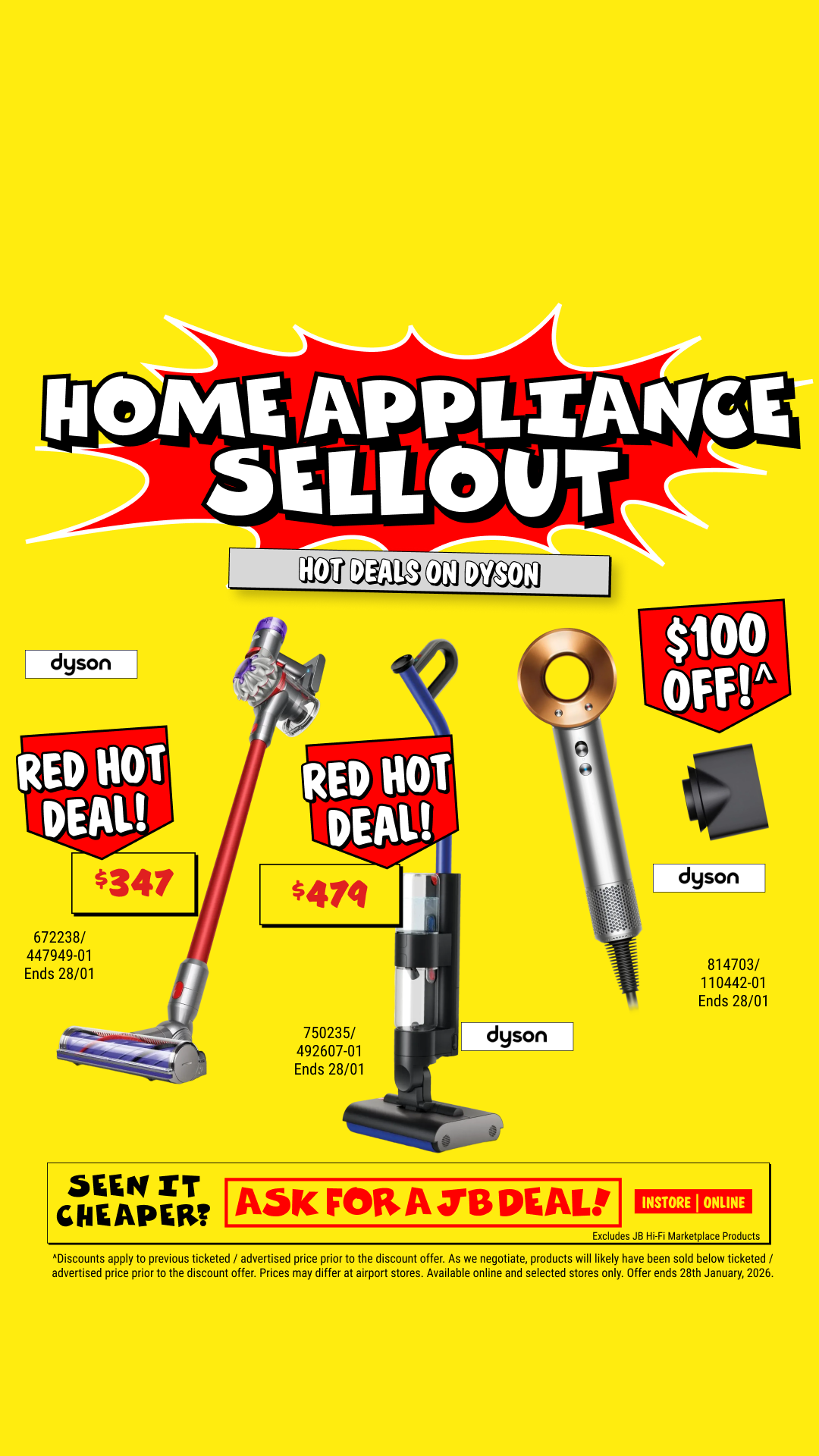 JB Hi-Fi Facebook ad
