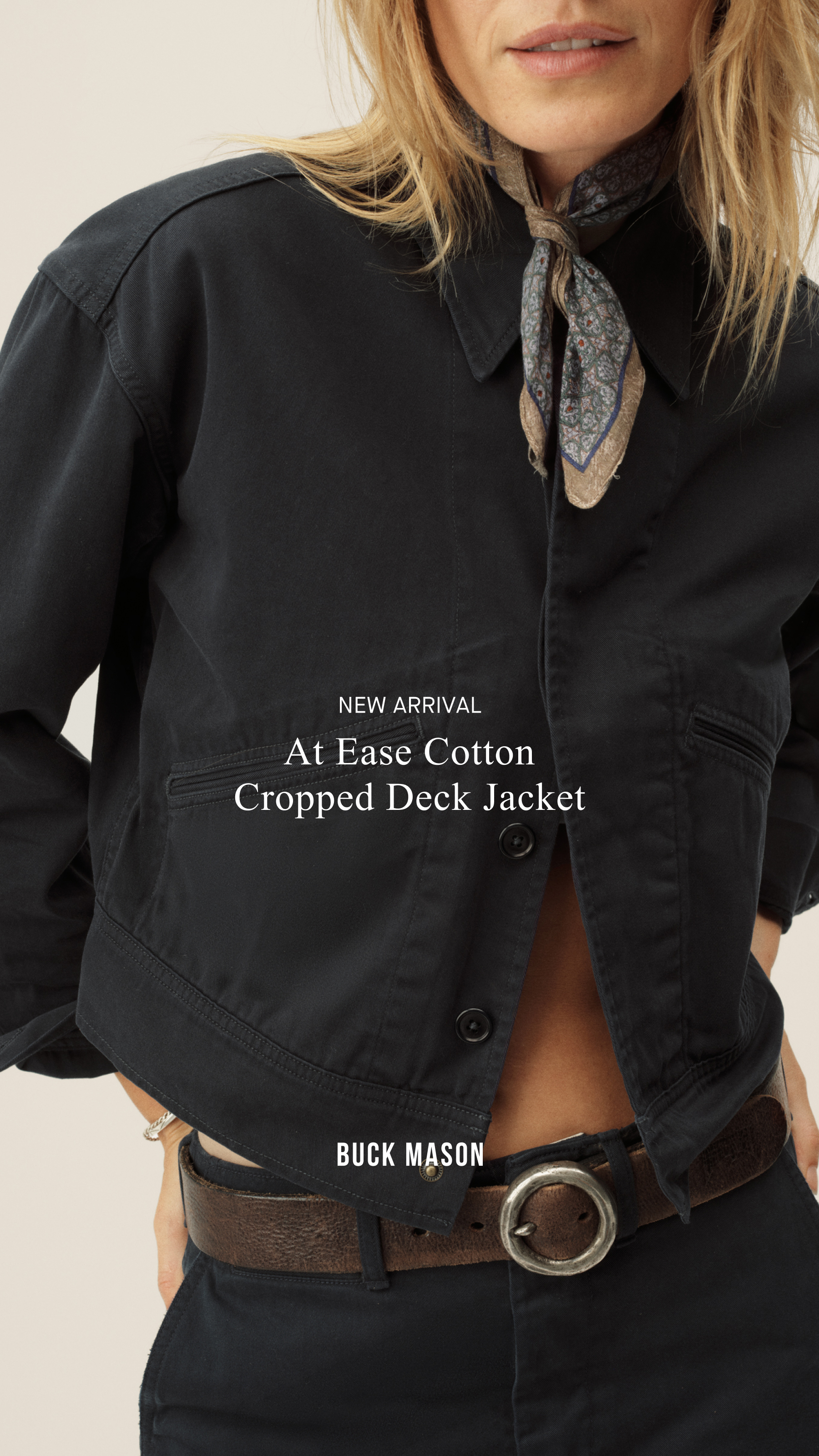 Buck Mason Women's Facebook ad