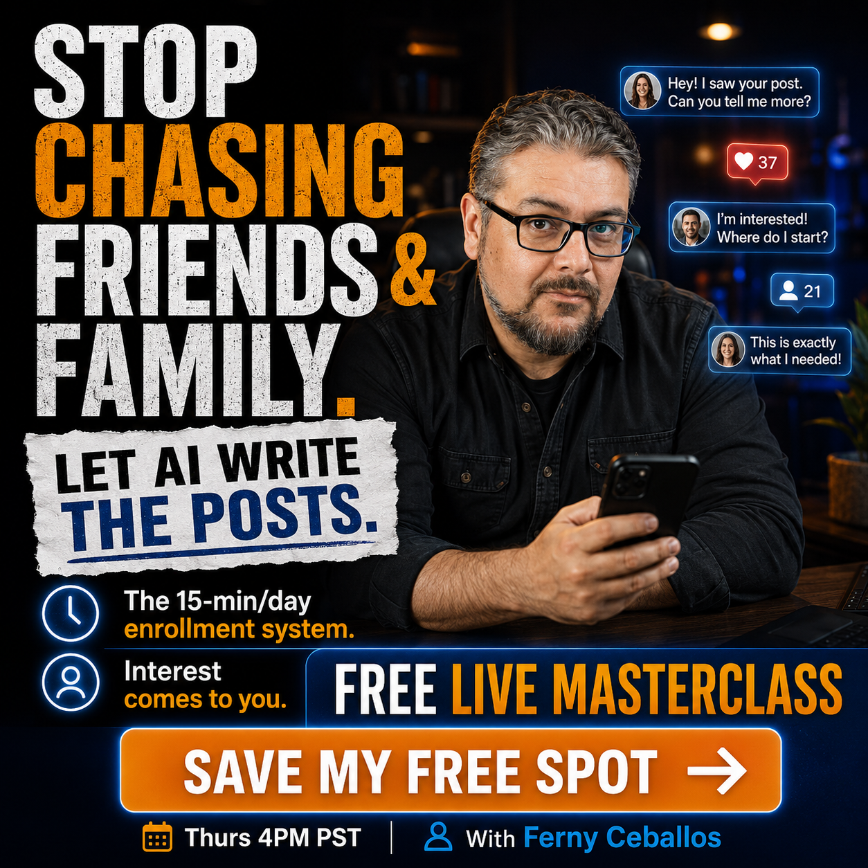 Attraction Marketing Facebook ad