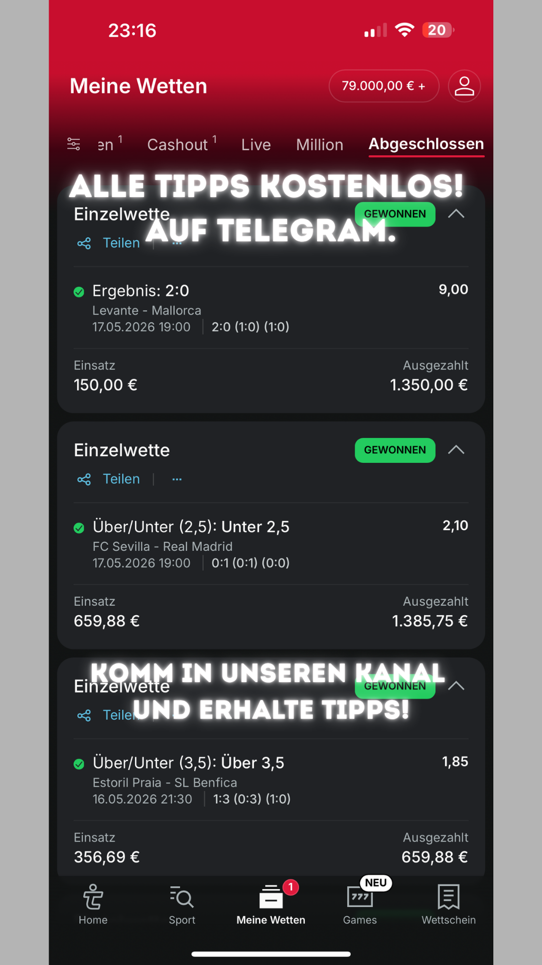 Kasd Facebook ad: Sport Telegram Kanal