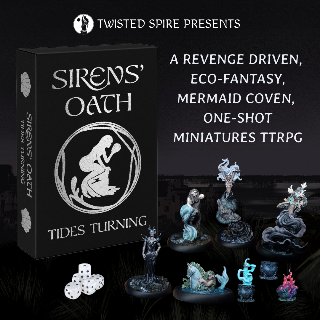 Twisted Spire Facebook ad: Sirens' Oath: Tides Turning by Twisted Spire