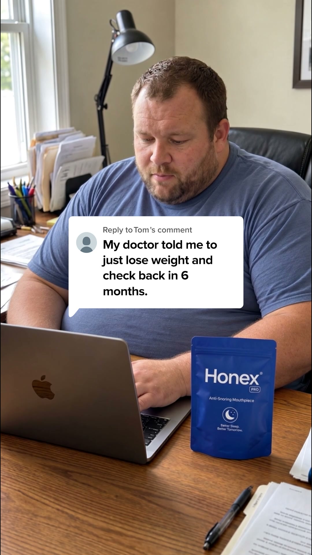 Honex Facebook ad: Fix Snoring & Sleepless Nights