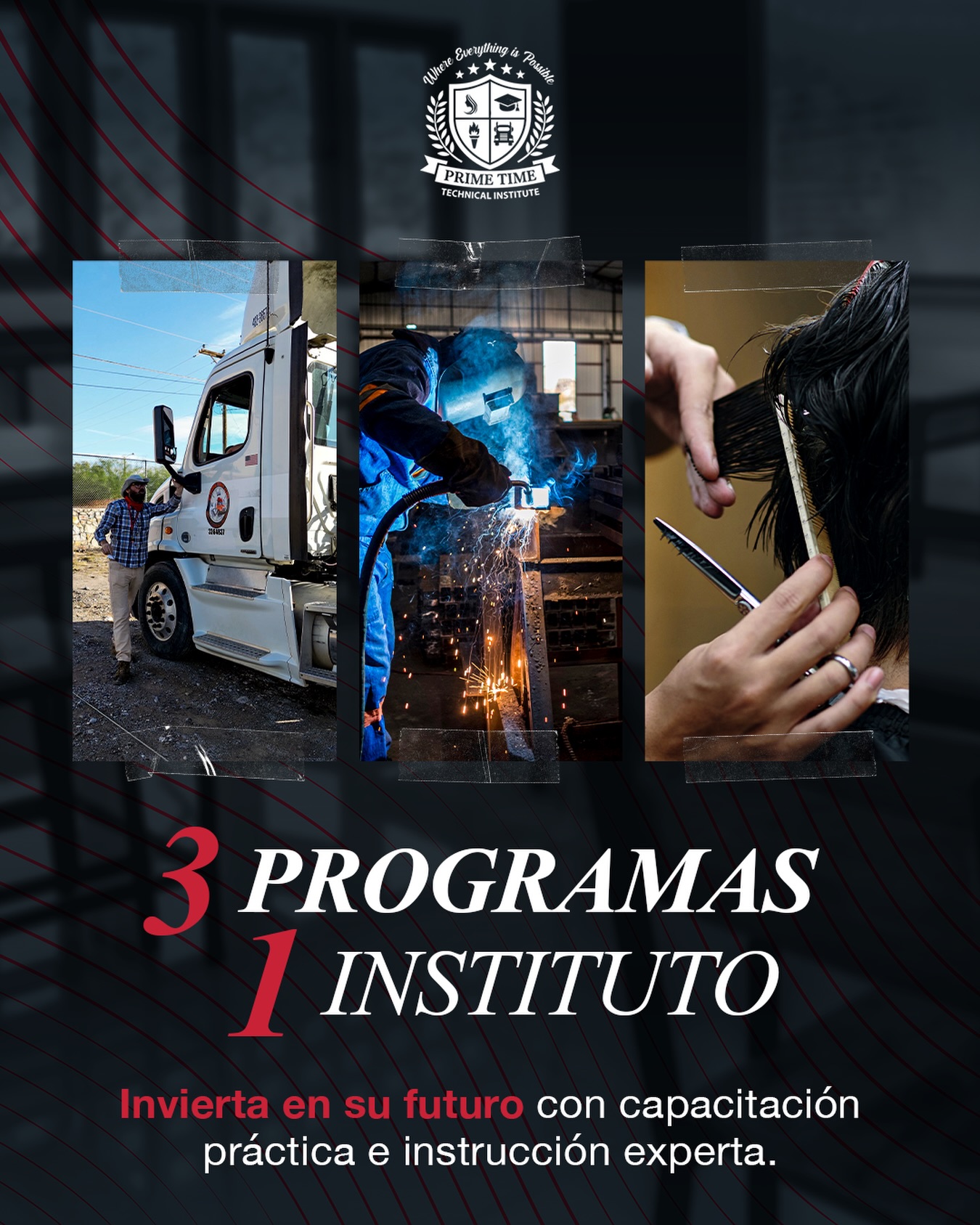 Prime Time CDL Facebook ad: Invierte en tu futuro!